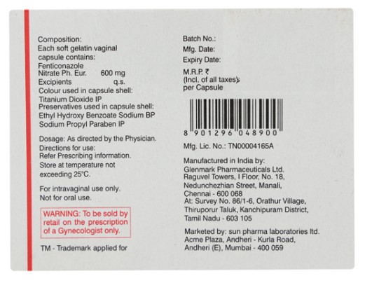 Fentin Vaginal Capsule 1's, Pack of 1 CAPSULE Fentin Vaginal Capsule 1's, Pack of 1 CAPSULE