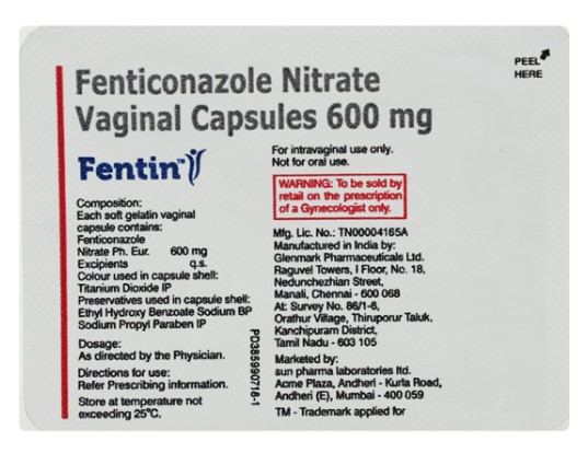 Fentin Vaginal Capsule 1's, Pack of 1 CAPSULE Fentin Vaginal Capsule 1's, Pack of 1 CAPSULE