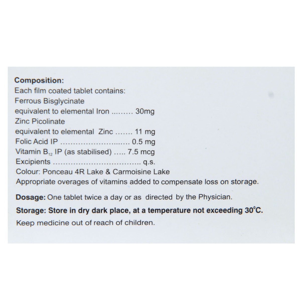 Ferose Tablet 15's, Pack of 15 TabletS Ferose Tablet 15's, Pack of 15 TabletS