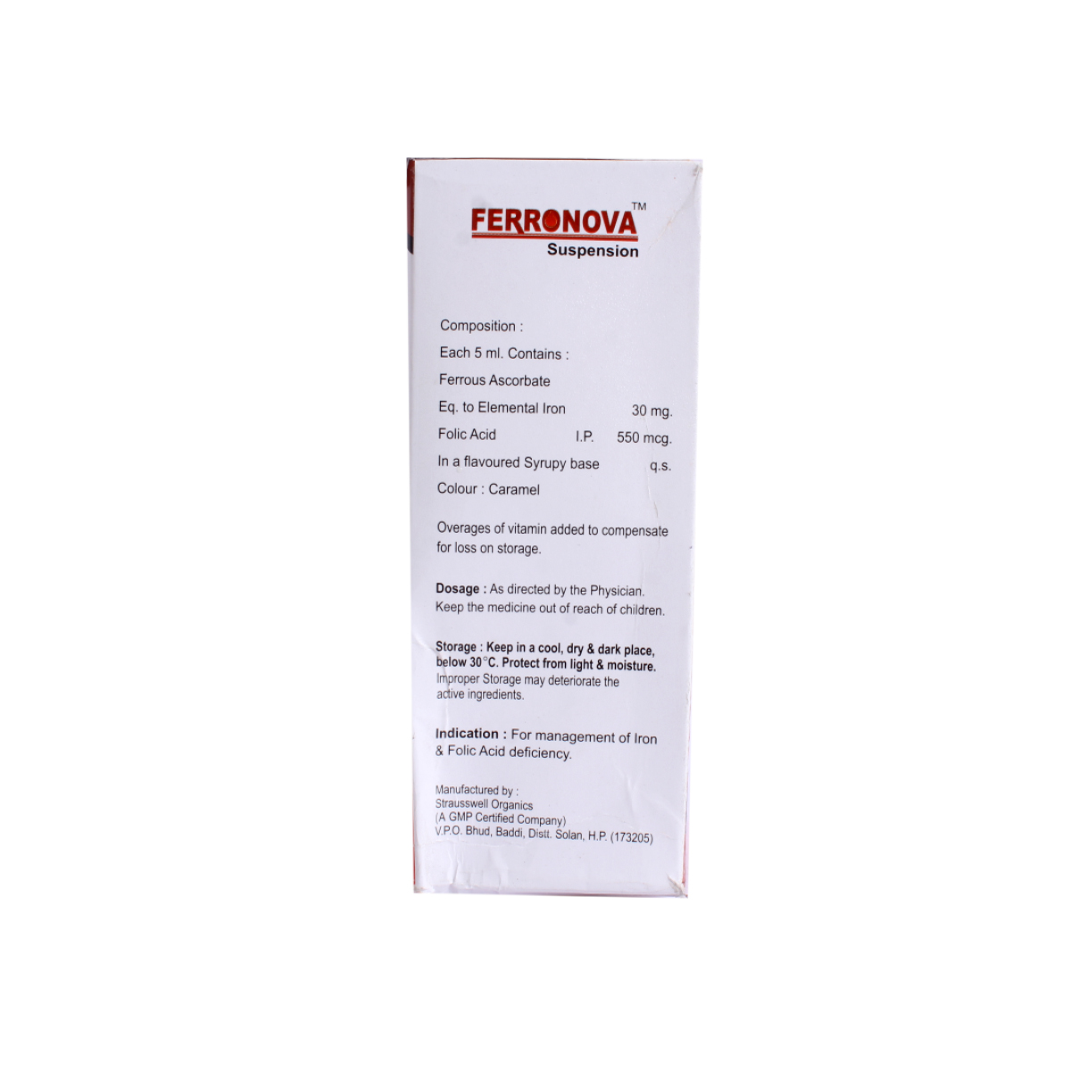 Ferronova Suspension 150 ml, Pack of 1 SUSPENSION Ferronova Suspension 150 ml, Pack of 1 SUSPENSION