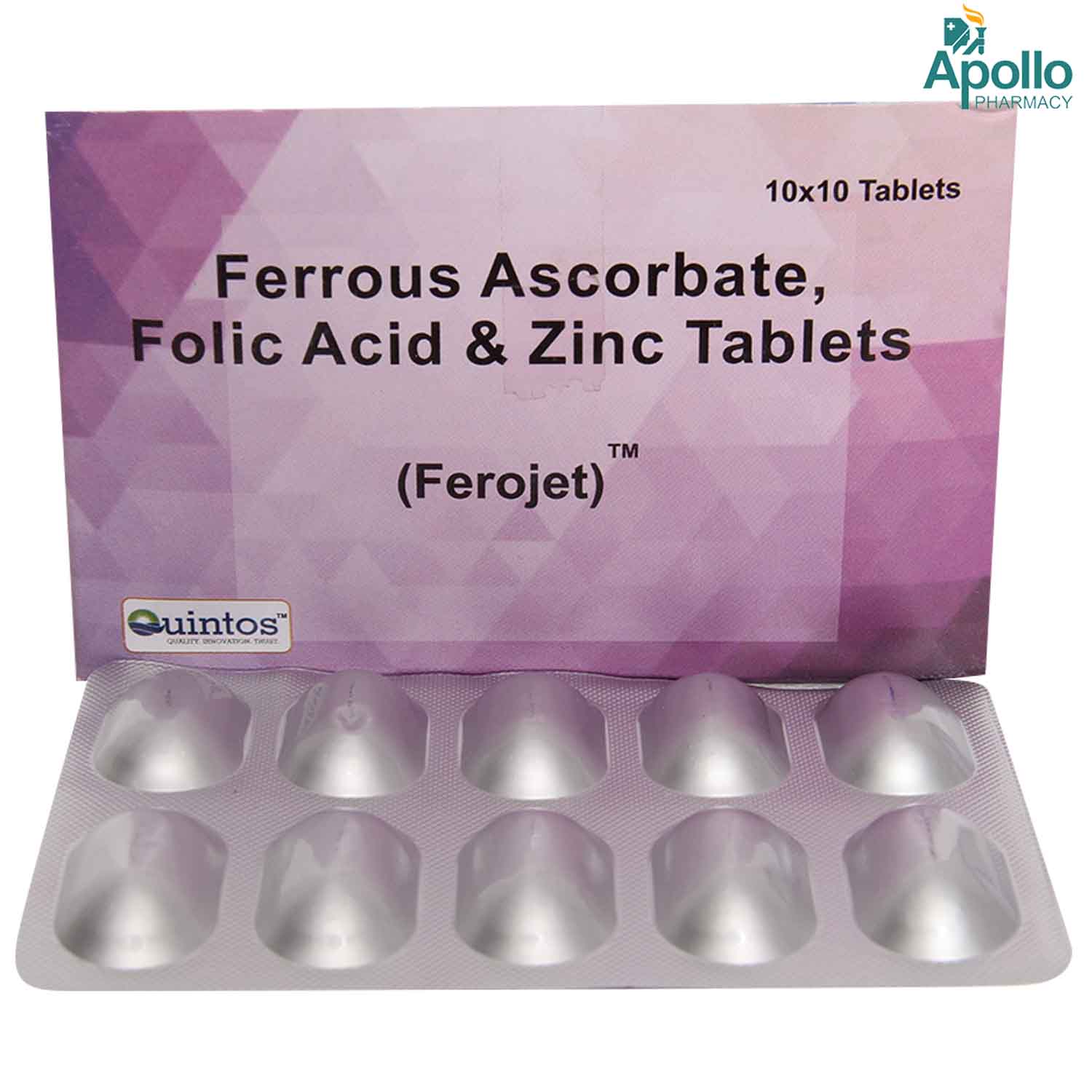 Ferojet Tablet 10's, Pack of 10 Ferojet Tablet 10's, Pack of 10