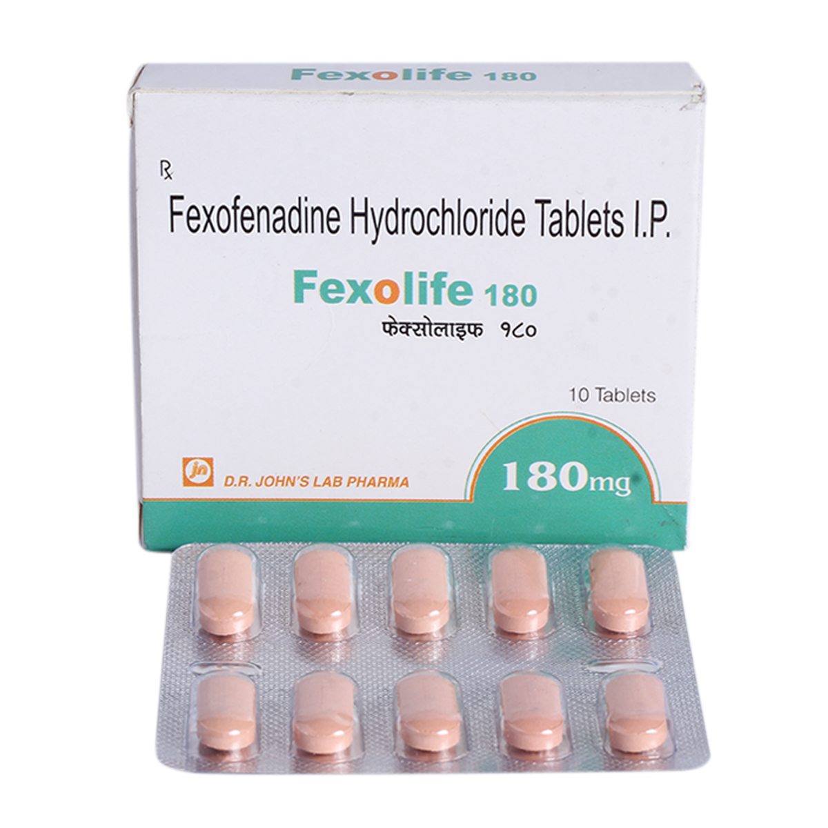 Fexolife 180 mg Tablet 10's, Pack of 10 TabletS Fexolife 180 mg Tablet 10's, Pack of 10 TabletS