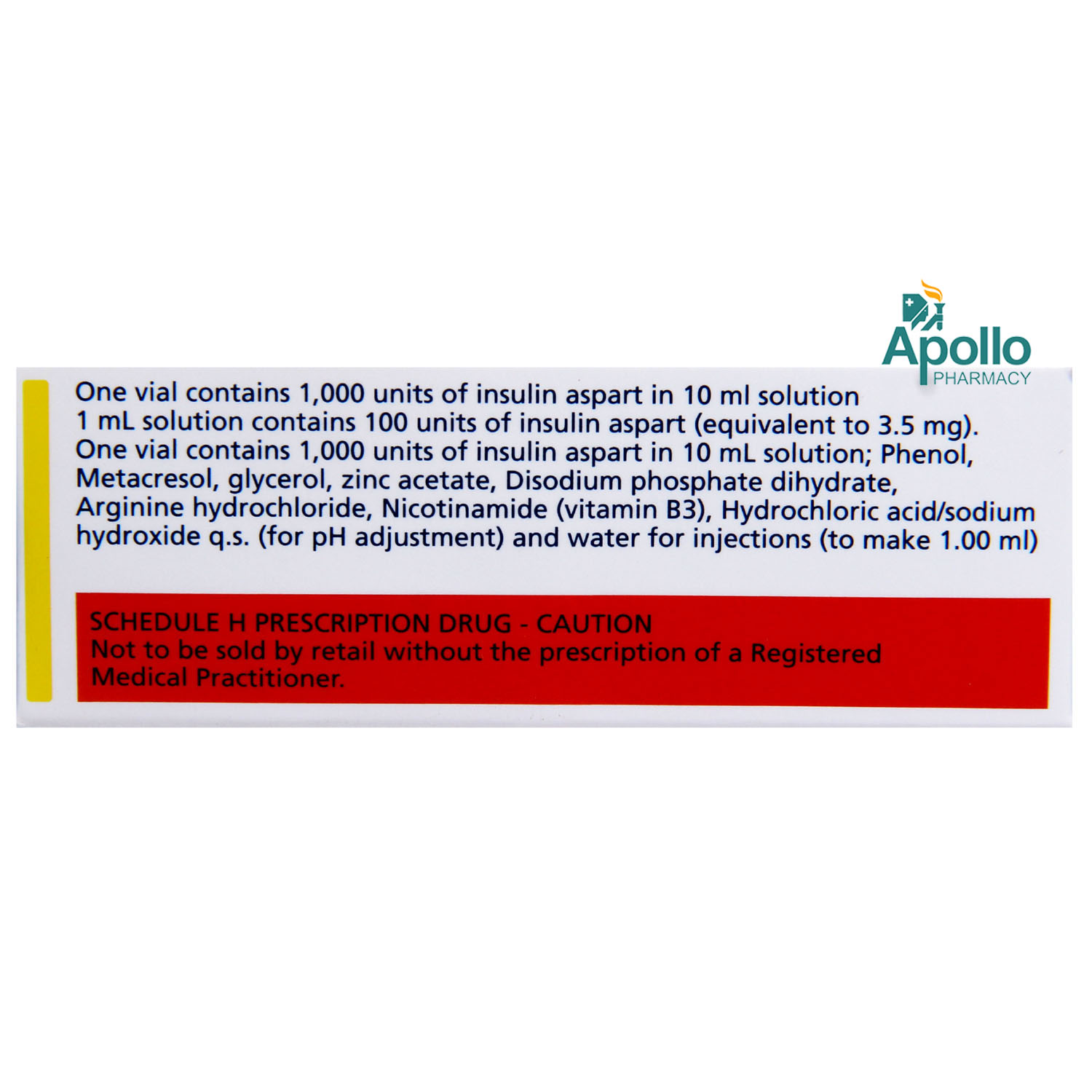 Fiasp 100IU Injection 10 ml, Pack of 1 Injection Fiasp 100IU Injection 10 ml, Pack of 1 Injection