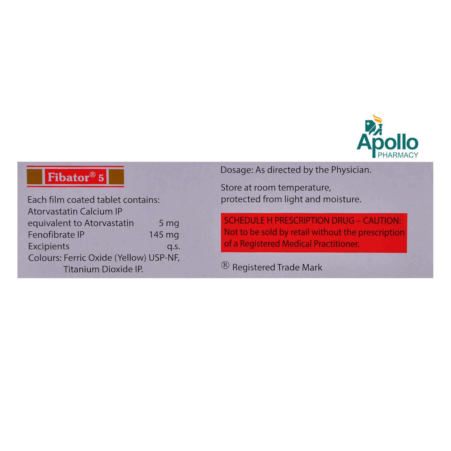 Fibator 5 Tablet 10's, Pack of 10 TABLETS Fibator 5 Tablet 10's, Pack of 10 TABLETS