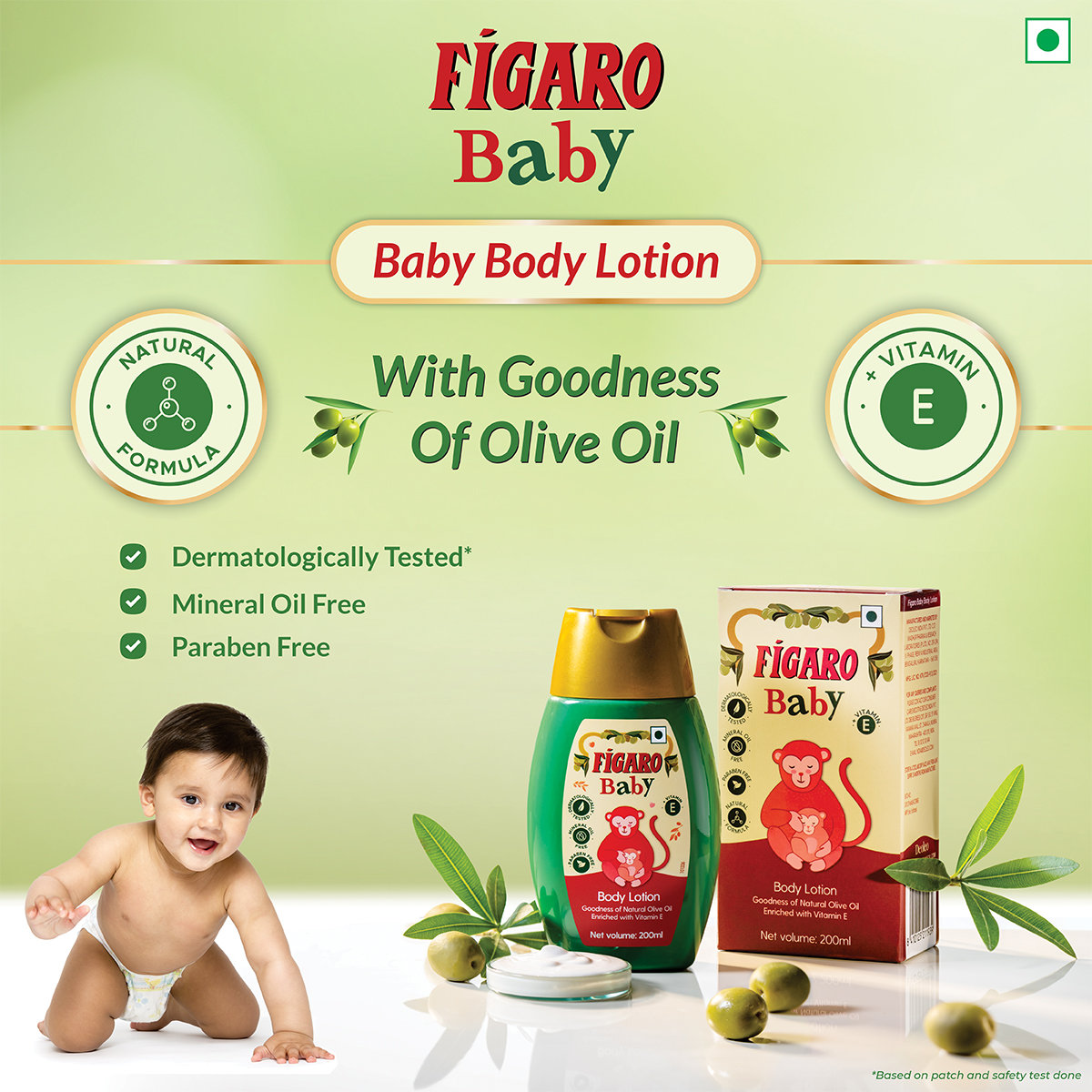 Figaro Baby Body Lotion, 200 ml, Pack of 1 Figaro Baby Body Lotion, 200 ml, Pack of 1
