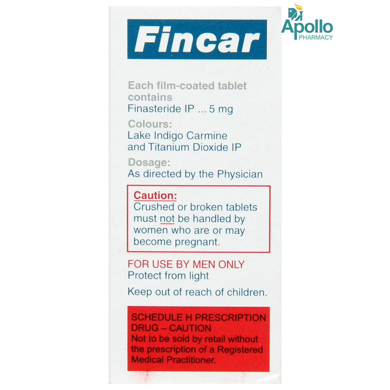 Fincar Tablet 10's, Pack of 10 TABLETS Fincar Tablet 10's, Pack of 10 TABLETS