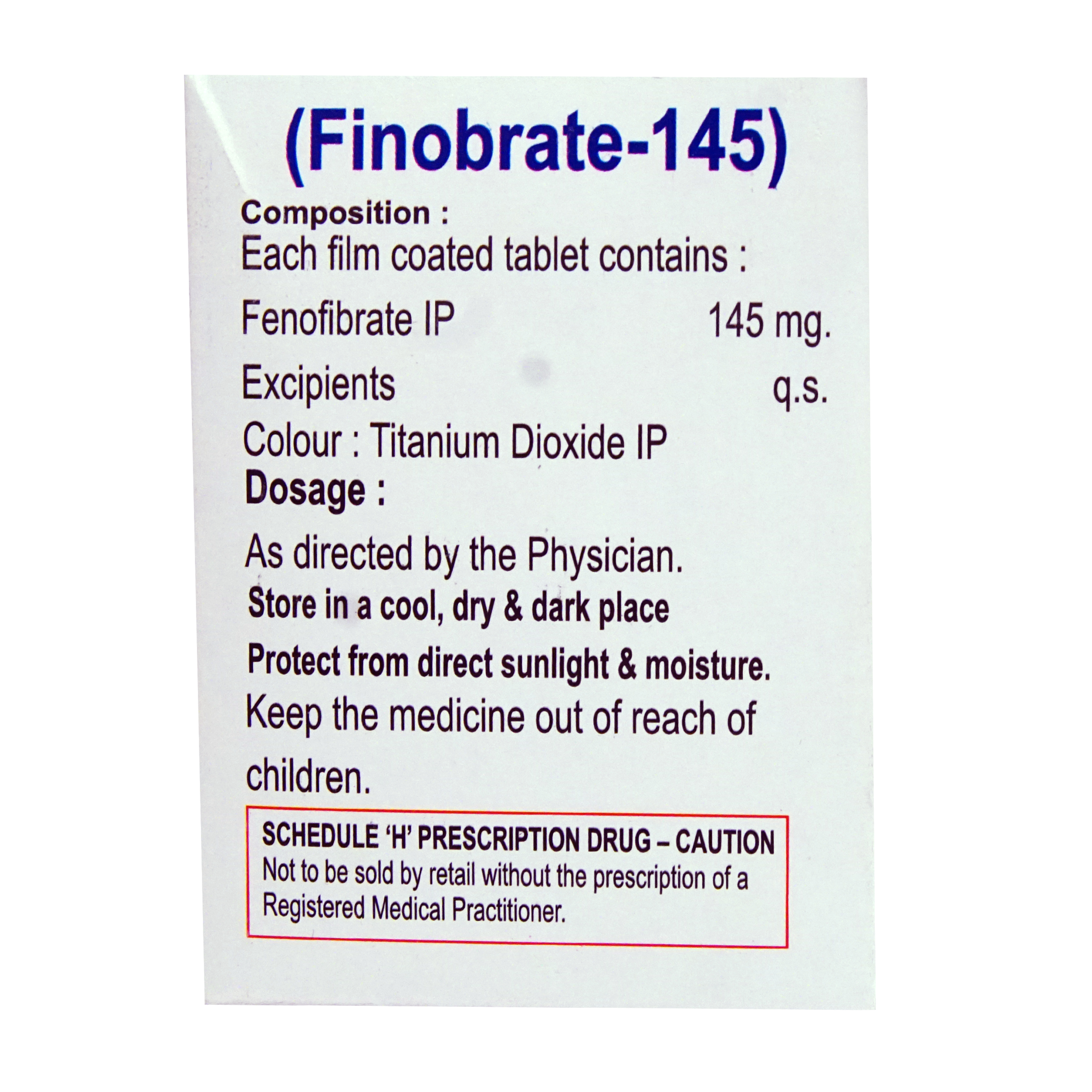 Finobrate-145 Tablet 10's, Pack of 10 TABLETS Finobrate-145 Tablet 10's, Pack of 10 TABLETS