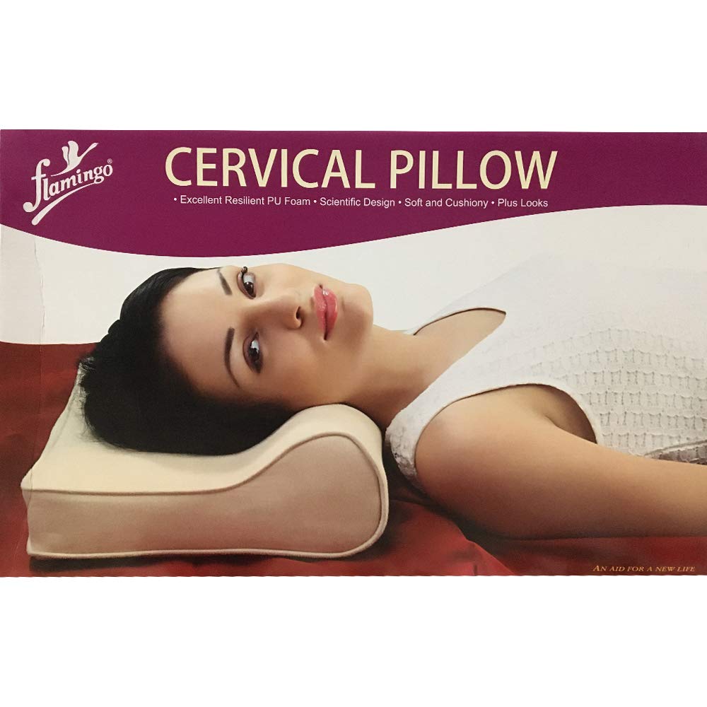 Flamingo Cervical Pillow Regular Beige Universal, 1 Count, Pack of 1 Flamingo Cervical Pillow Regular Beige Universal, 1 Count, Pack of 1