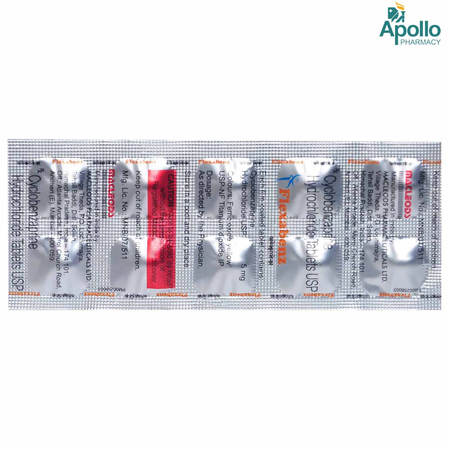 Flexabenz Tablet 10's, Pack of 10 TABLETS Flexabenz Tablet 10's, Pack of 10 TABLETS