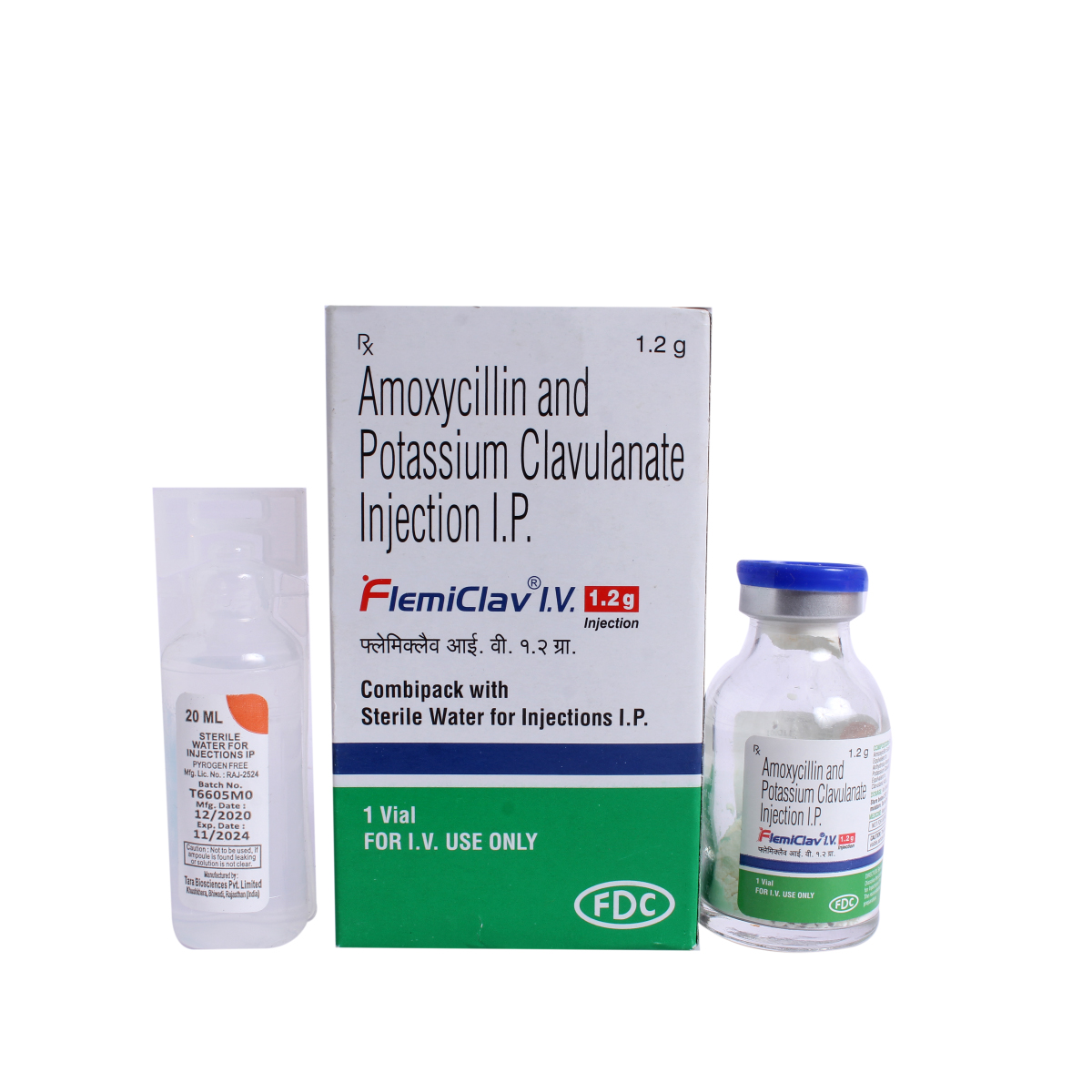 Flemiclav Iv Injection 1.2gm, Pack of 1 Injection Flemiclav Iv Injection 1.2gm, Pack of 1 Injection