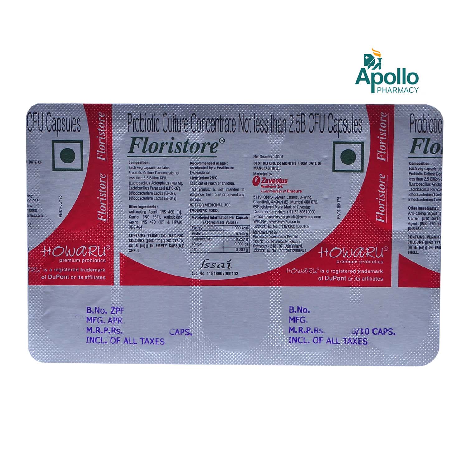 Floristore Capsule 10's, Pack of 10 CAPSULES Floristore Capsule 10's, Pack of 10 CAPSULES