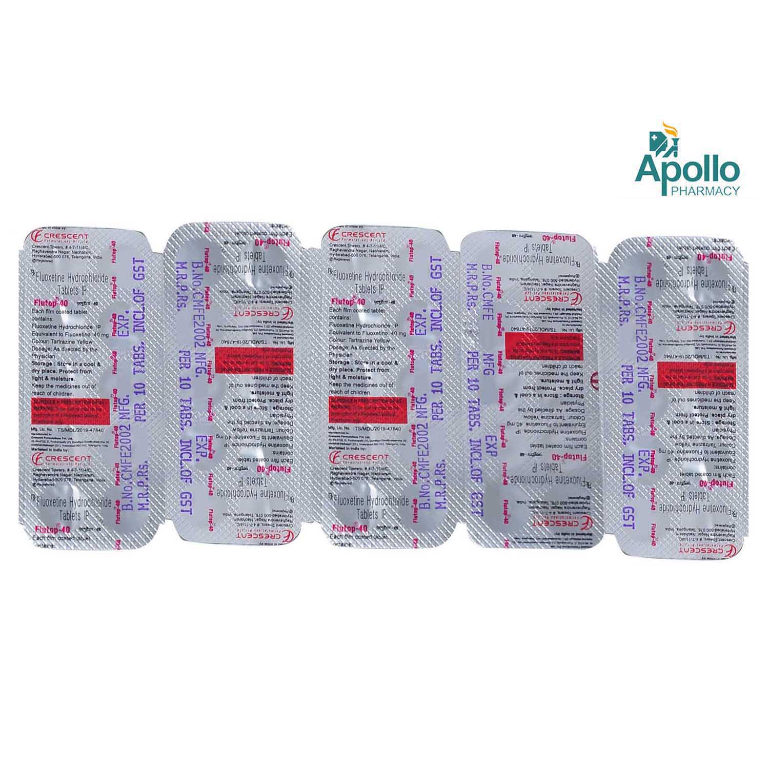 Flutop-40 Tablet 10's, Pack of 10 TABLETS Flutop-40 Tablet 10's, Pack of 10 TABLETS