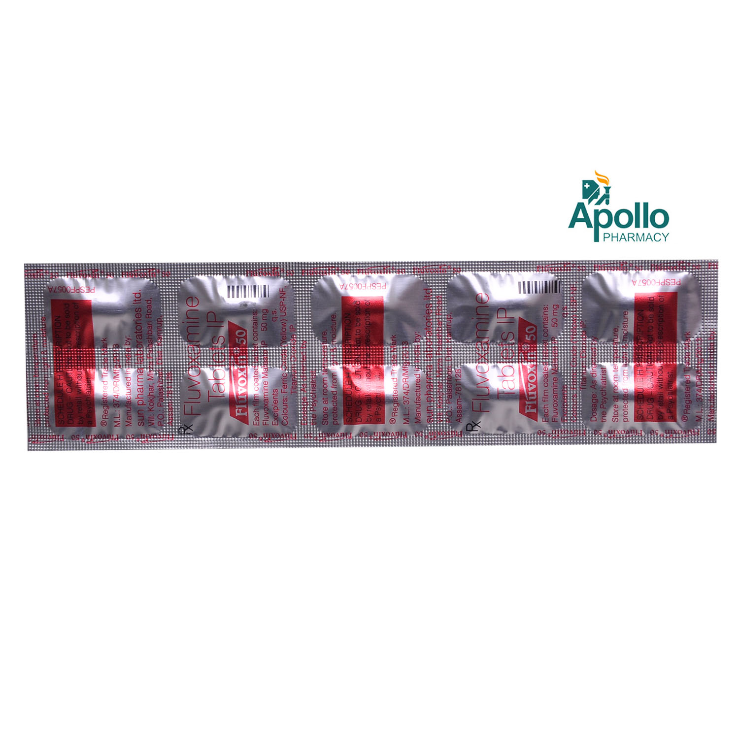 Fluvoxin 50 Tablet 10's, Pack of 10 TABLETS Fluvoxin 50 Tablet 10's, Pack of 10 TABLETS