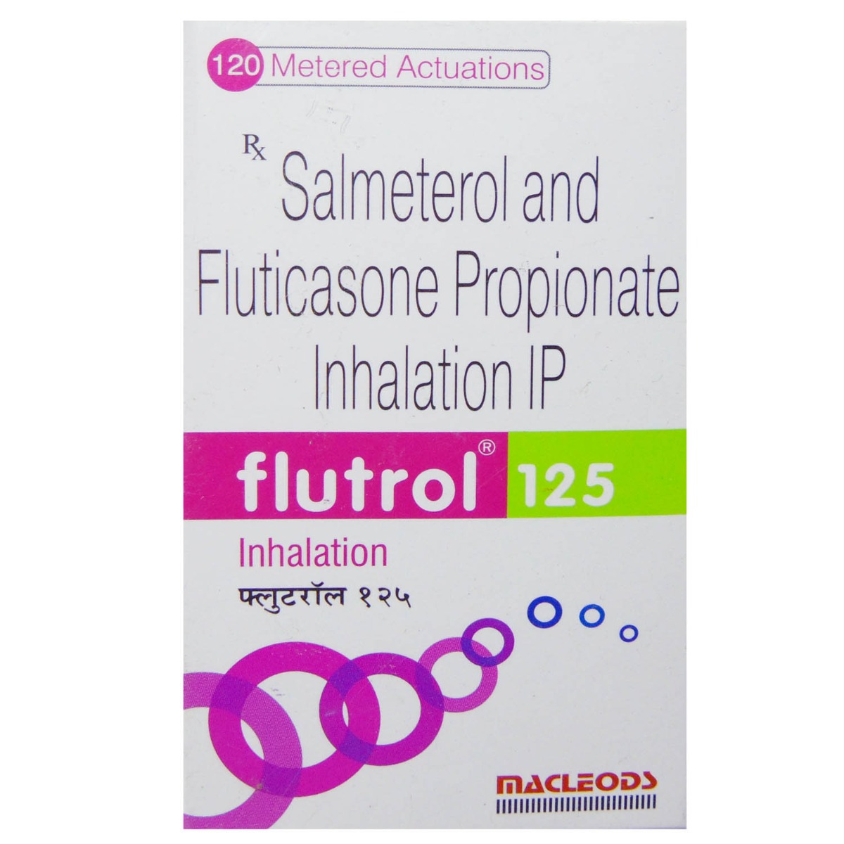 Flutrol 125 Inhaler 120 mdi, Pack of 1 Flutrol 125 Inhaler 120 mdi, Pack of 1