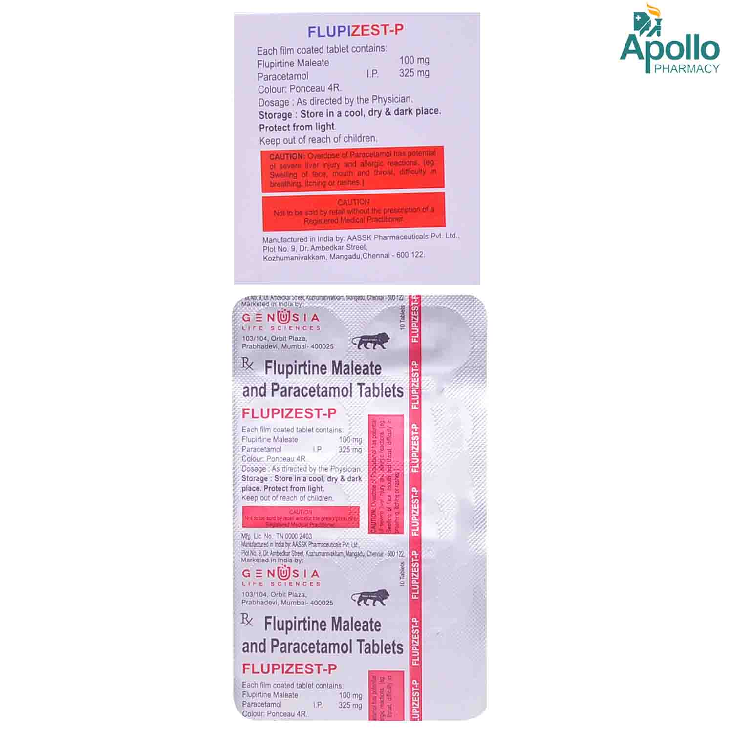 Flupizest-P Tablet 10's, Pack of 10 Flupizest-P Tablet 10's, Pack of 10