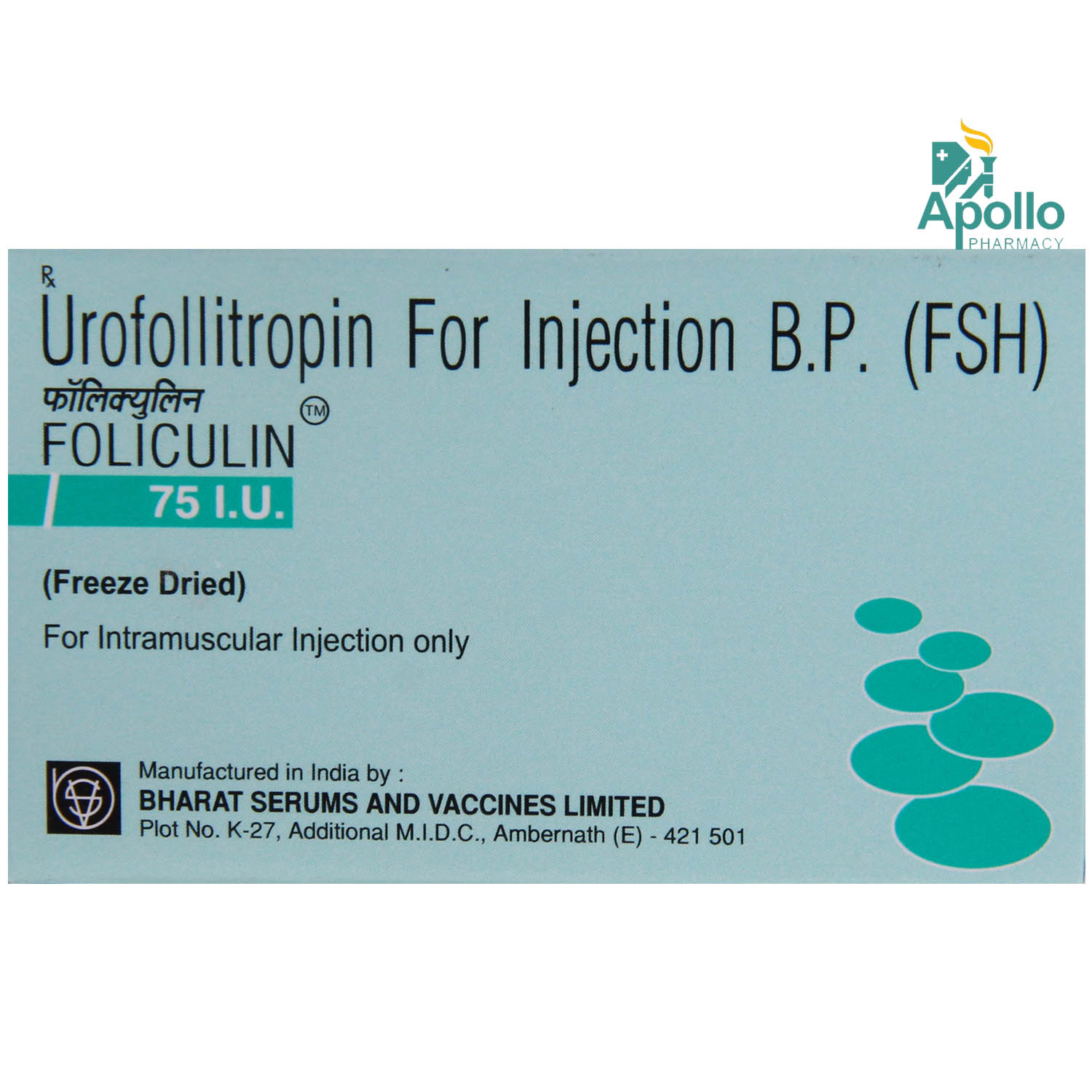 FOLICULIN INJECTION 75 IU, Pack of 1 INJECTION FOLICULIN INJECTION 75 IU, Pack of 1 INJECTION