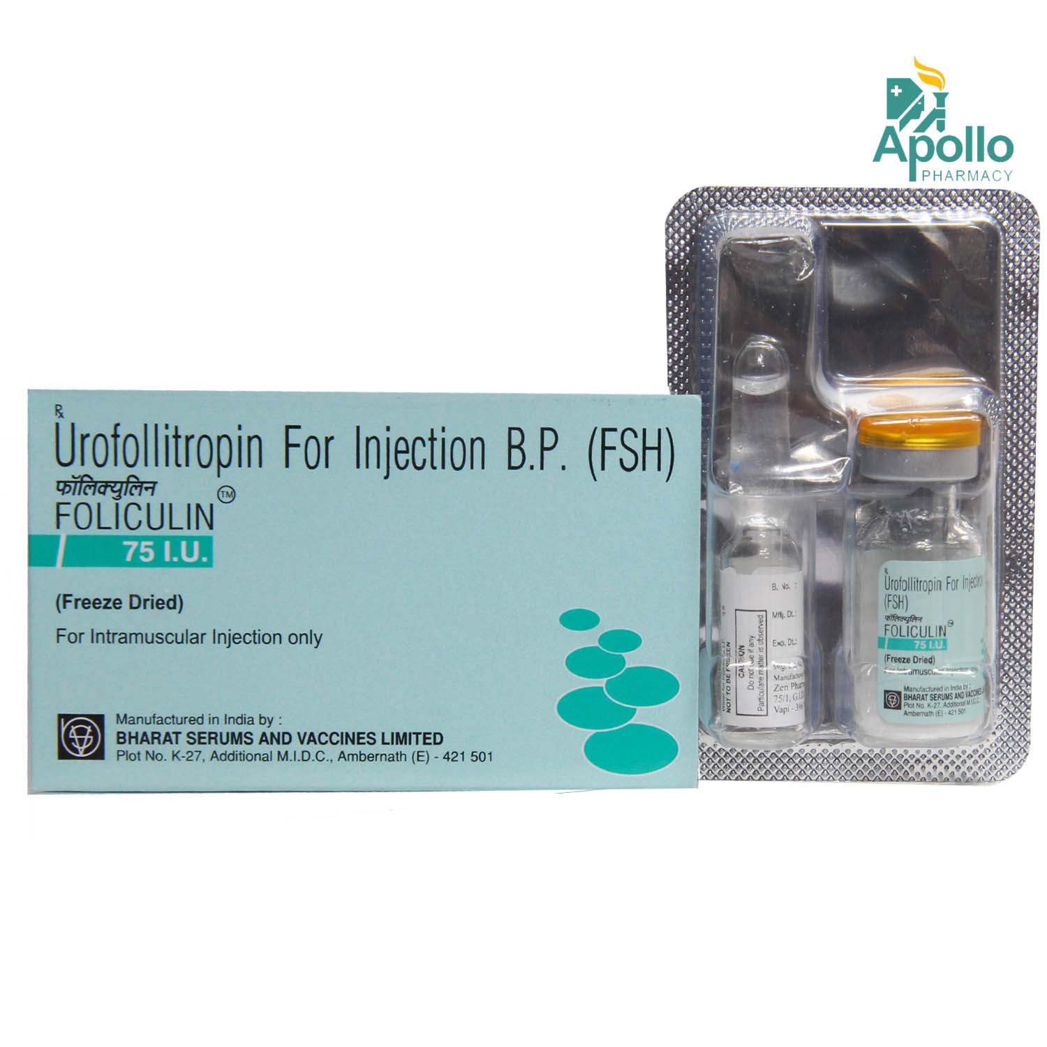 FOLICULIN INJECTION 75 IU, Pack of 1 INJECTION FOLICULIN INJECTION 75 IU, Pack of 1 INJECTION