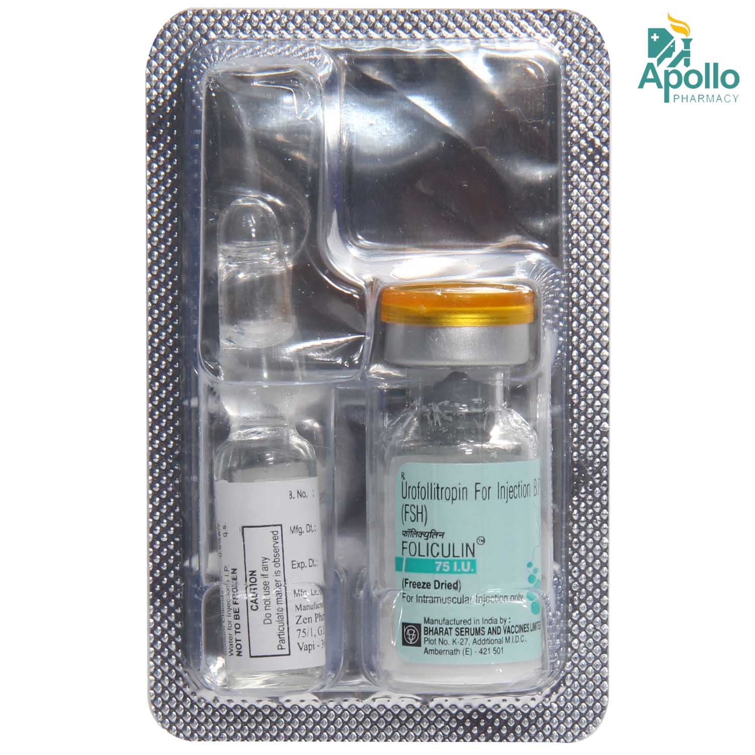 FOLICULIN INJECTION 75 IU, Pack of 1 INJECTION FOLICULIN INJECTION 75 IU, Pack of 1 INJECTION
