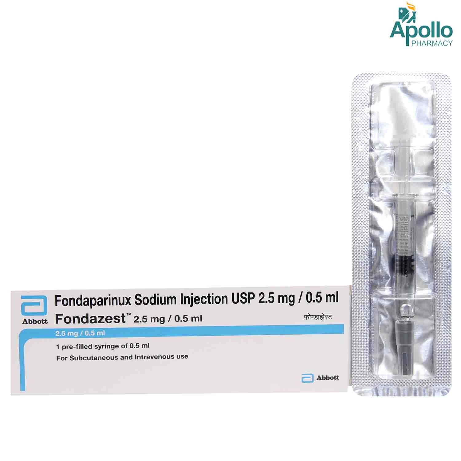 Fondazest 2.5mg Injection 1's, Pack of 1 INJECTION Fondazest 2.5mg Injection 1's, Pack of 1 INJECTION