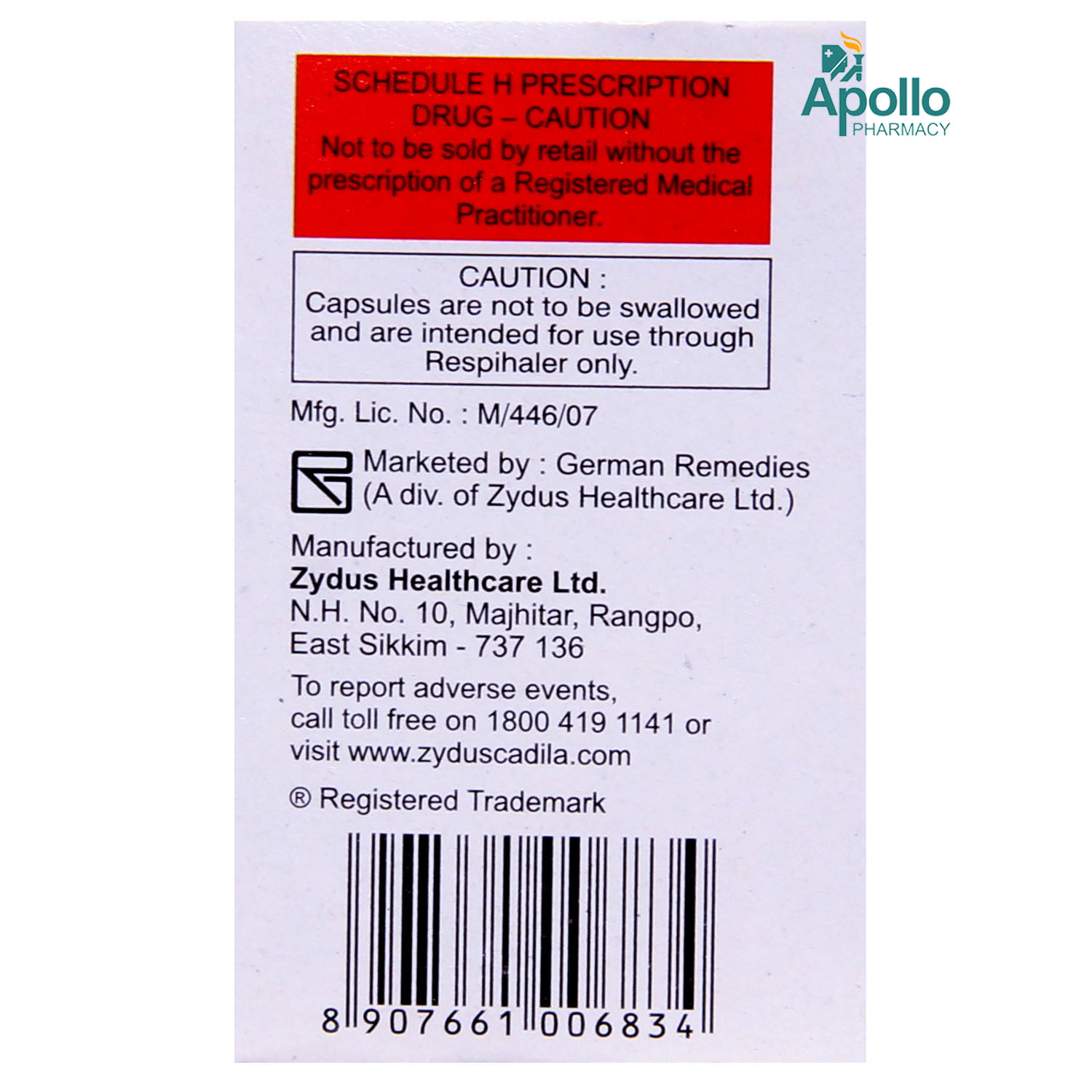 Forair 250 Respicaps 30's, Pack of 1 Forair 250 Respicaps 30's, Pack of 1
