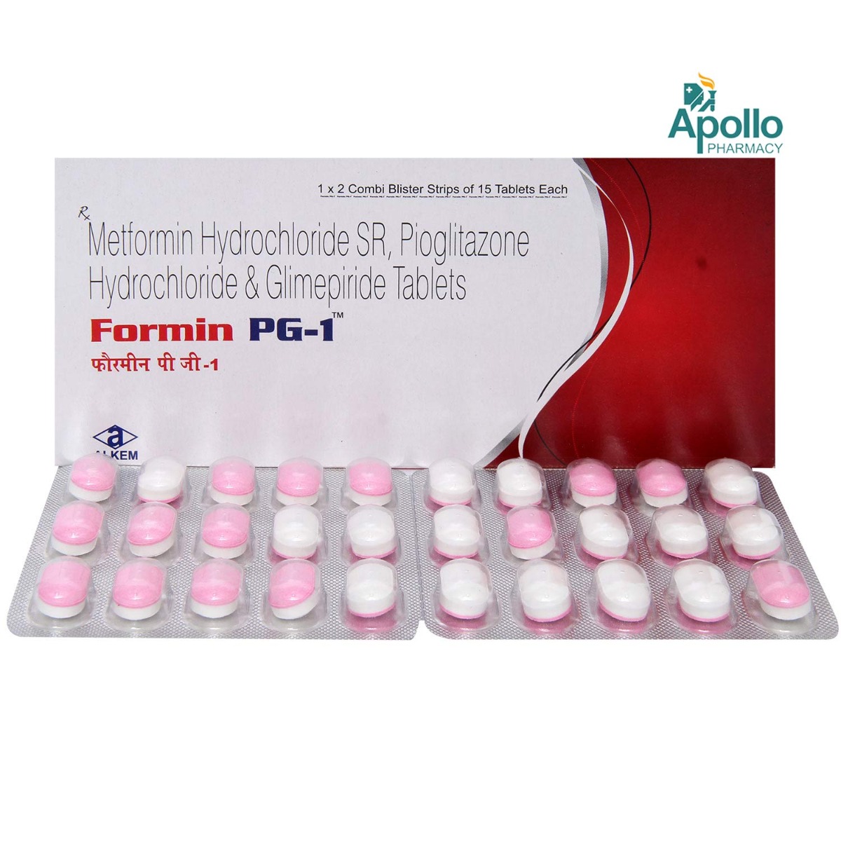 Formin PG-1 Tablet 15's, Pack of 15 TabletS Formin PG-1 Tablet 15's, Pack of 15 TabletS
