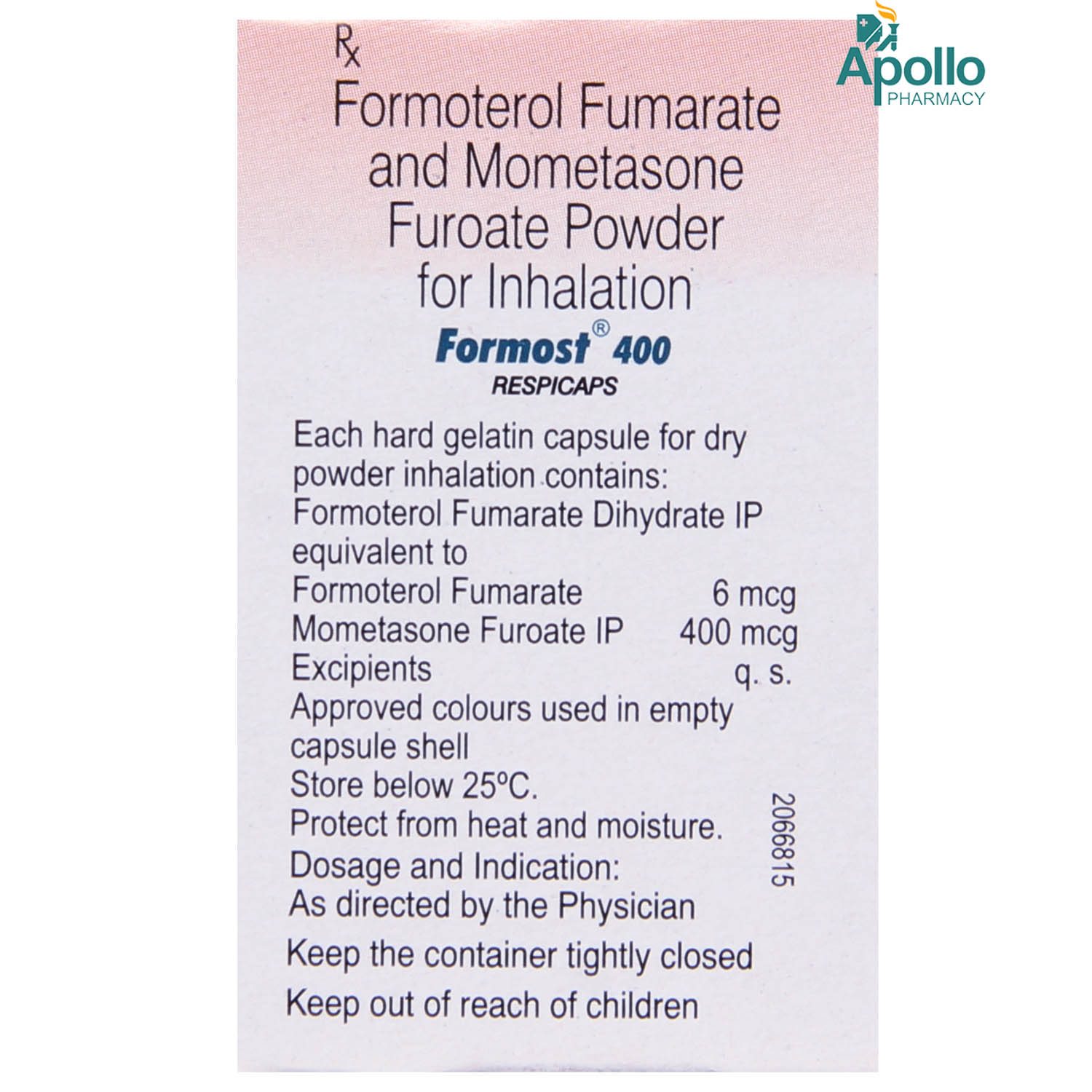 Formost 400 Respicaps 30's, Pack of 1 Redicaps Formost 400 Respicaps 30's, Pack of 1 Redicaps