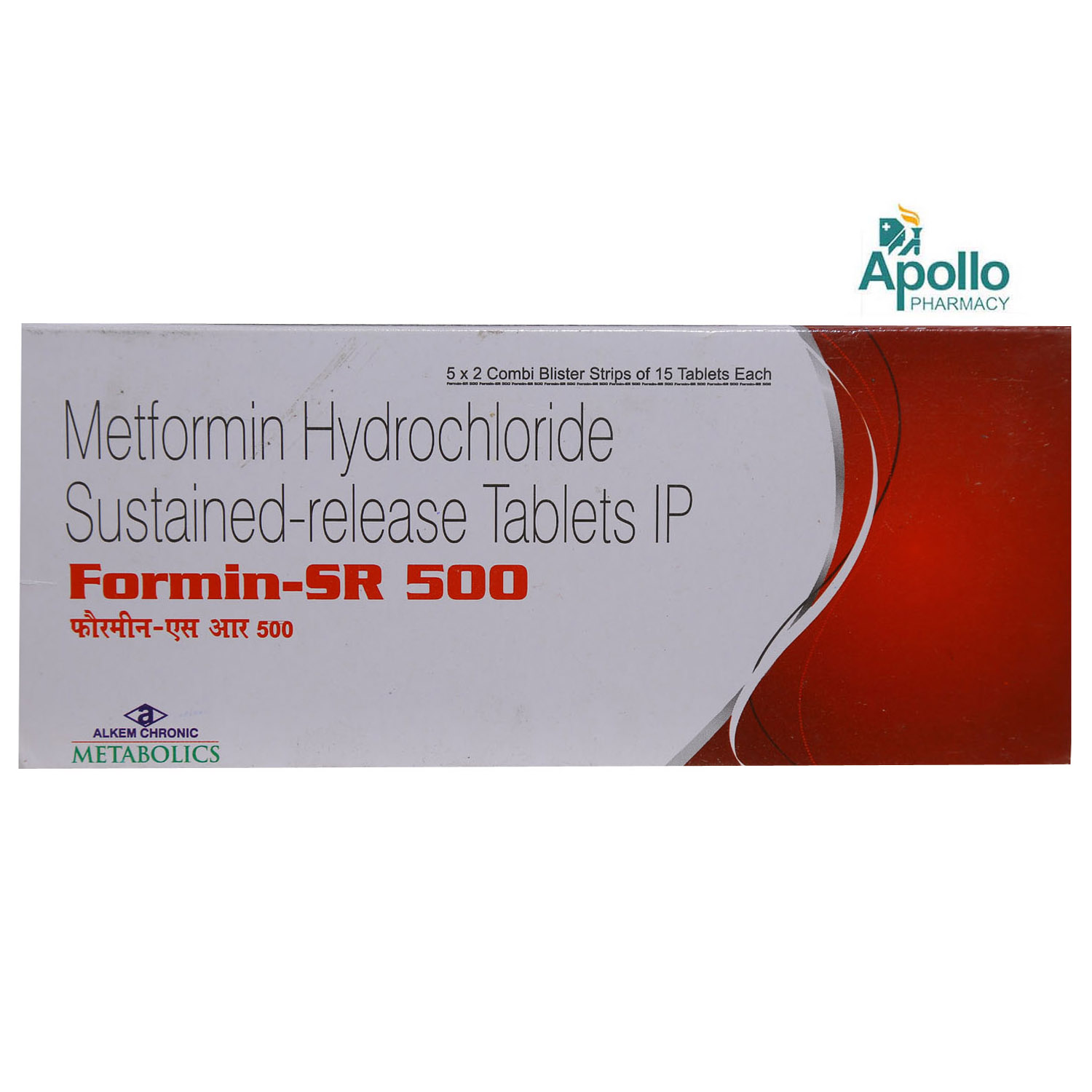 Formin SR 500 Tablet 15's, Pack of 15 TABLETS Formin SR 500 Tablet 15's, Pack of 15 TABLETS