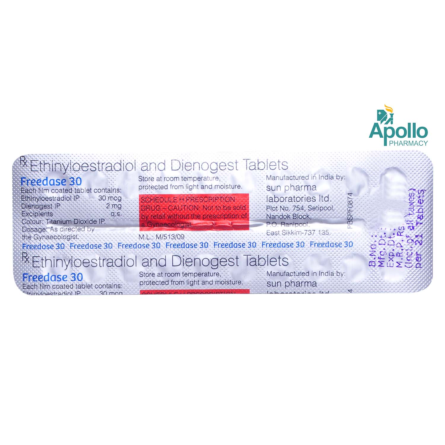 Freedase 30 Tablet 21's, Pack of 1 Tablet Freedase 30 Tablet 21's, Pack of 1 Tablet