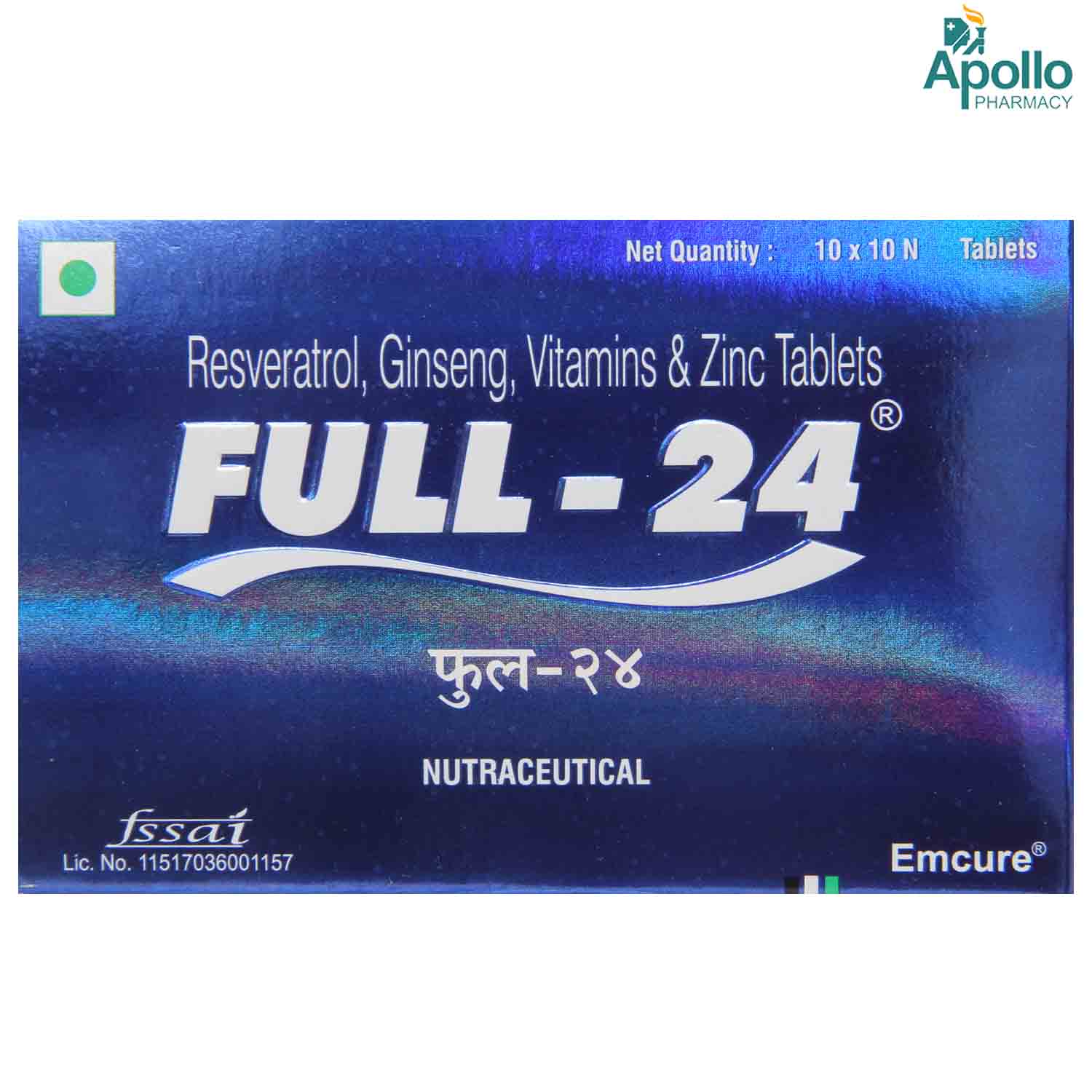 Full-24 Tablet 10's, Pack of 10 TABLETS Full-24 Tablet 10's, Pack of 10 TABLETS
