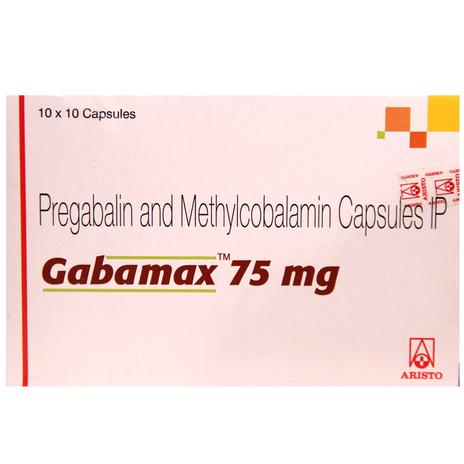 Gabamax 75 Capsule 10's, Pack of 10 Gabamax 75 Capsule 10's, Pack of 10
