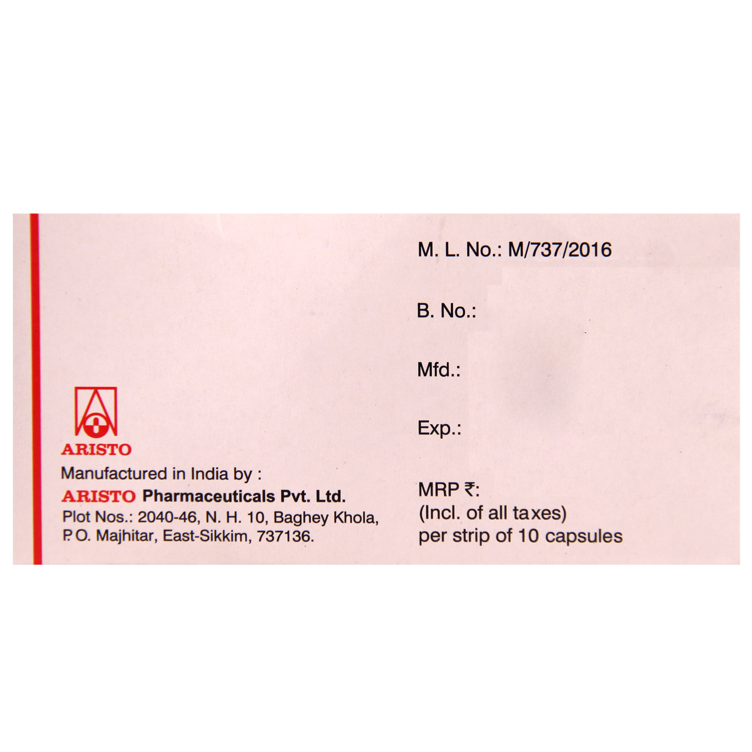 Gabamax 75 Capsule 10's, Pack of 10 Gabamax 75 Capsule 10's, Pack of 10