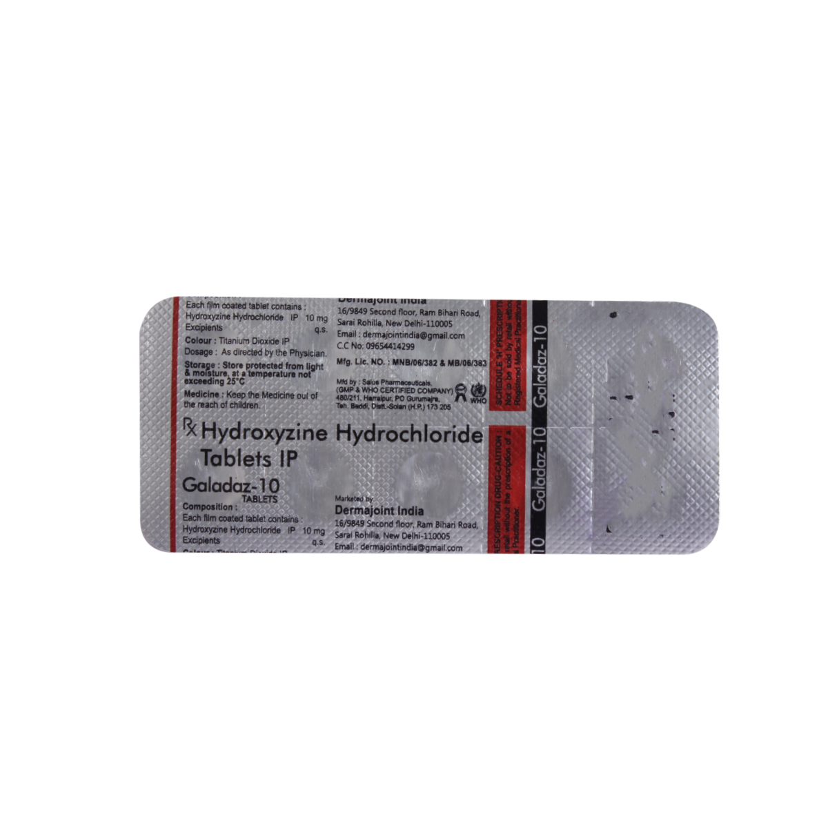 Galadaz 10 mg Tablet 10's, Pack of 10 TabletS Galadaz 10 mg Tablet 10's, Pack of 10 TabletS