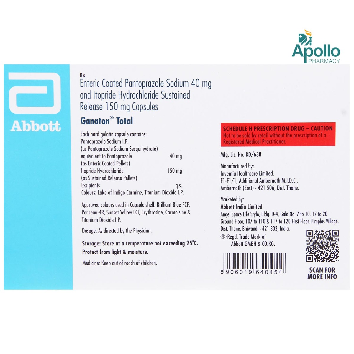 Ganaton Total Capsule 10's, Pack of 10 Ganaton Total Capsule 10's, Pack of 10