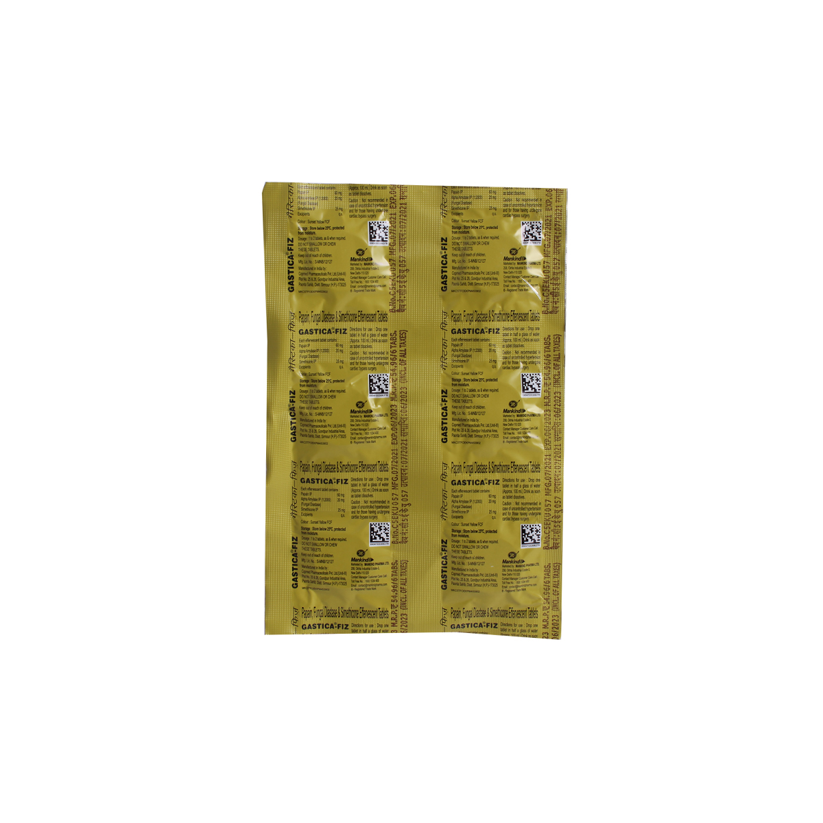 Gastica-Fiz Sugar Free Orange Effervescent Tablet 6's, Pack of 6 EFFERVESCENT TABLETS Gastica-Fiz Sugar Free Orange Effervescent Tablet 6's, Pack of 6 EFFERVESCENT TABLETS