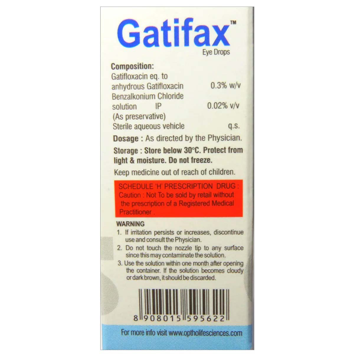 Gatifax Eye Drops 5 ml, Pack of 1 Drops Gatifax Eye Drops 5 ml, Pack of 1 Drops