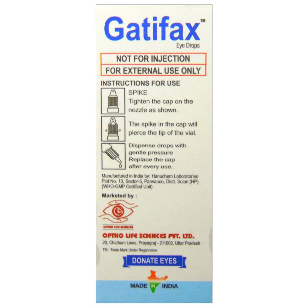 Gatifax Eye Drops 5 ml, Pack of 1 Drops Gatifax Eye Drops 5 ml, Pack of 1 Drops