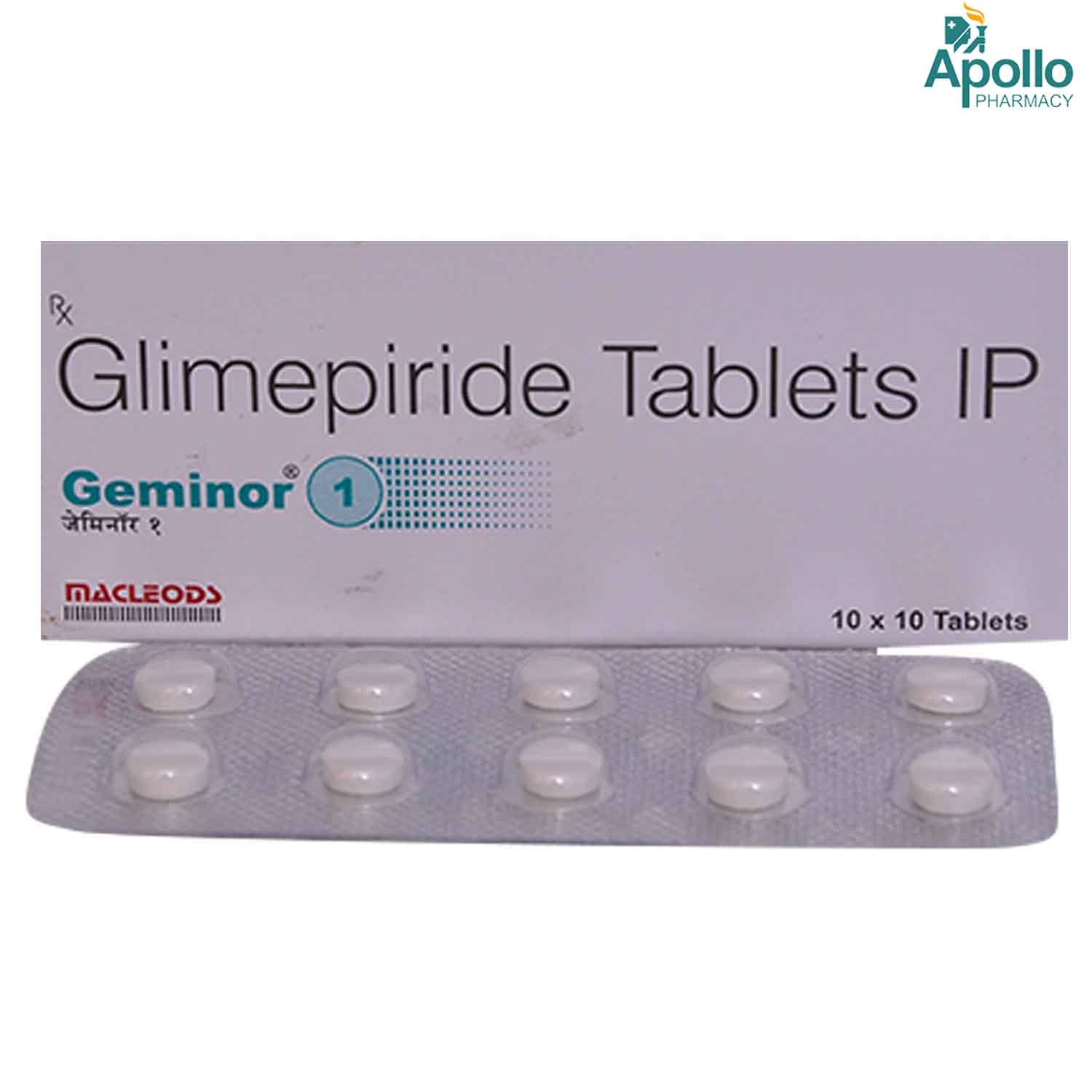 Geminor 1 Tablet 10's, Pack of 10 TABLETS Geminor 1 Tablet 10's, Pack of 10 TABLETS