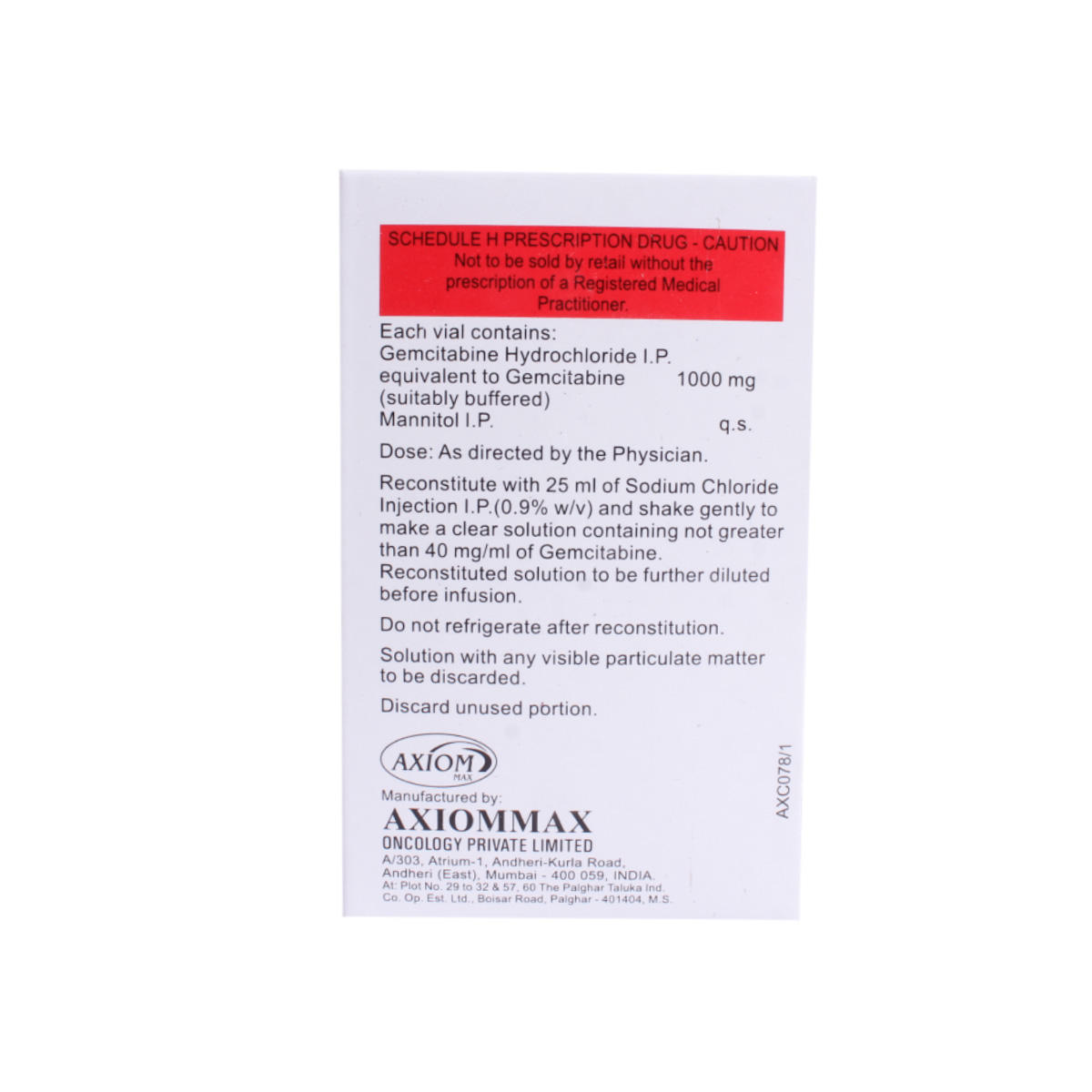 Gemset NV 1000 Injection 1's, Pack of 1 INJECTION Gemset NV 1000 Injection 1's, Pack of 1 INJECTION