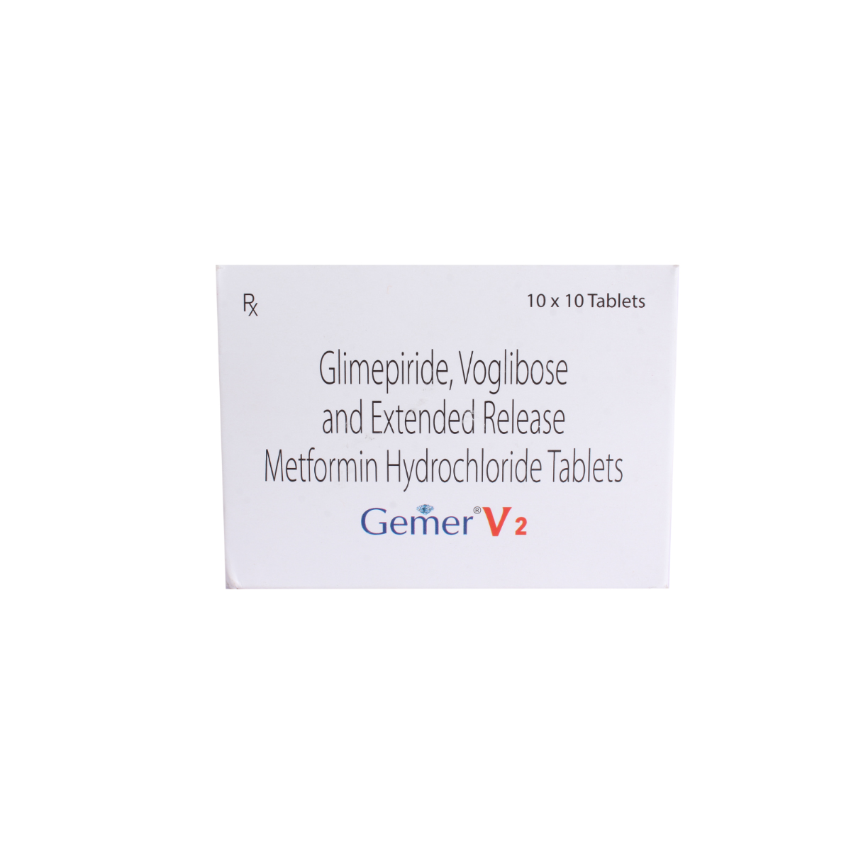 Gemer V 2 Tablet 10's, Pack of 10 TABLETS Gemer V 2 Tablet 10's, Pack of 10 TABLETS