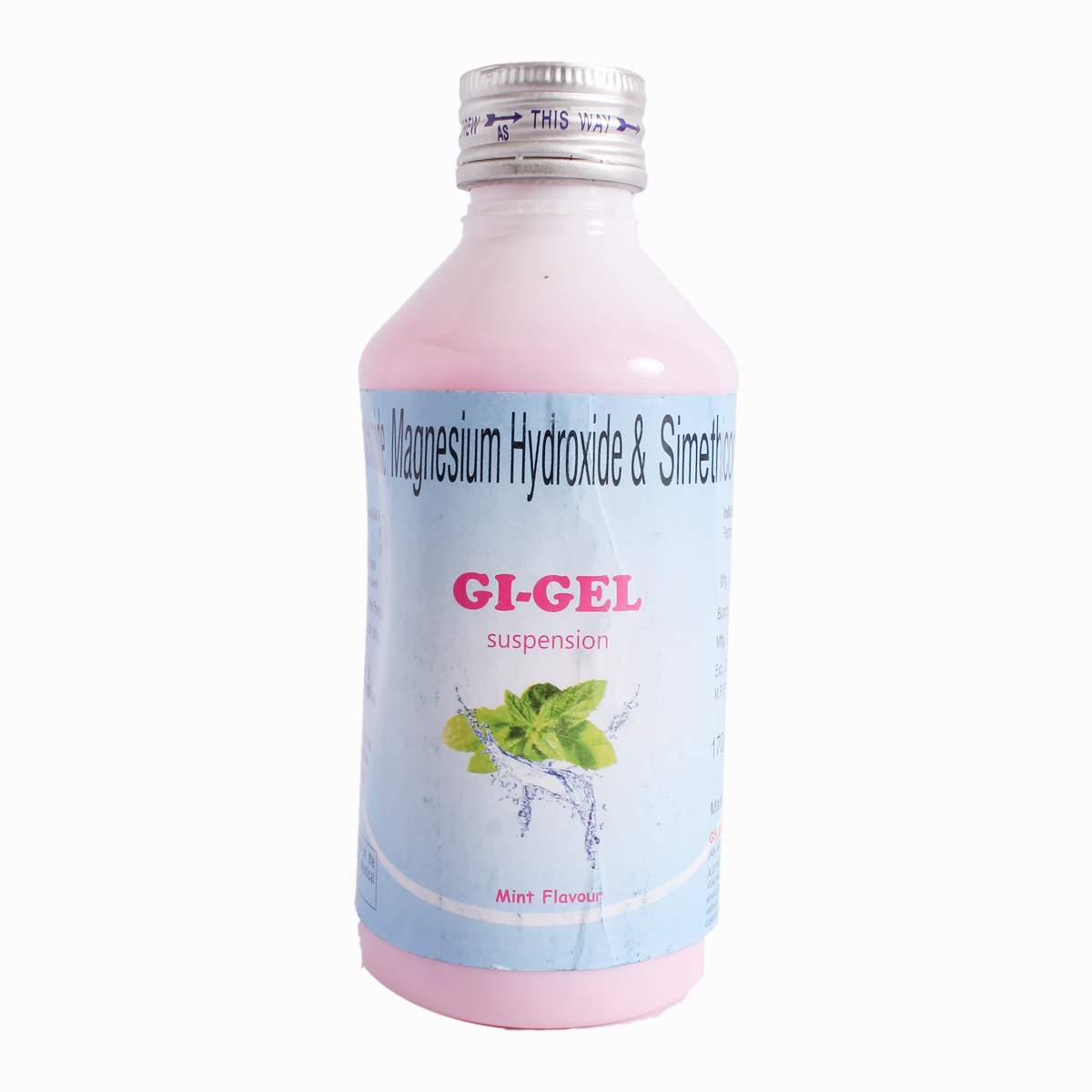 Gi-Gel Mint Flavour Suspension 170Ml, Pack of 1 SUSPENSION Gi-Gel Mint Flavour Suspension 170Ml, Pack of 1 SUSPENSION