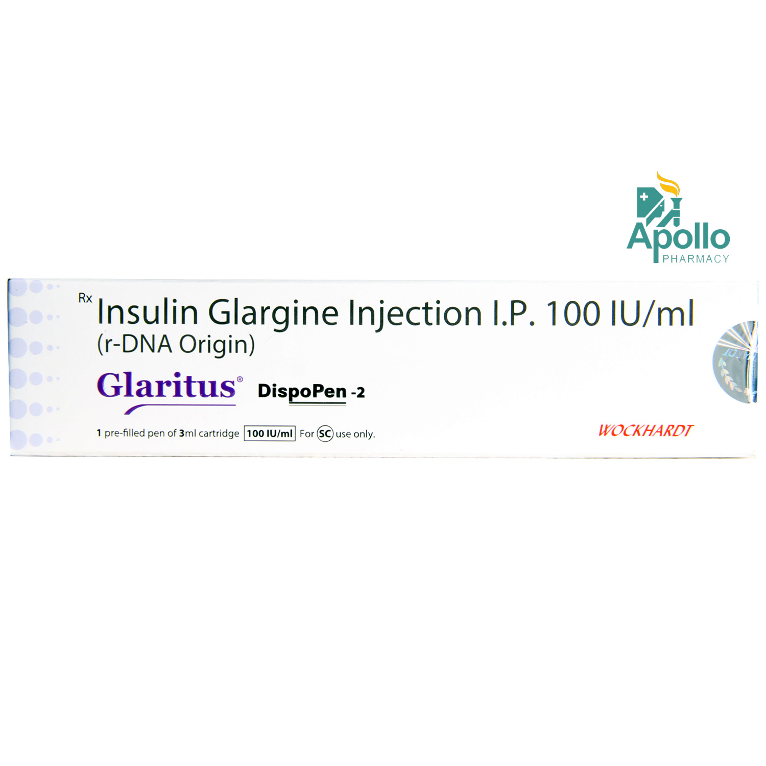 Glaritus Dispopen 3 ml, Pack of 1 Injection Glaritus Dispopen 3 ml, Pack of 1 Injection