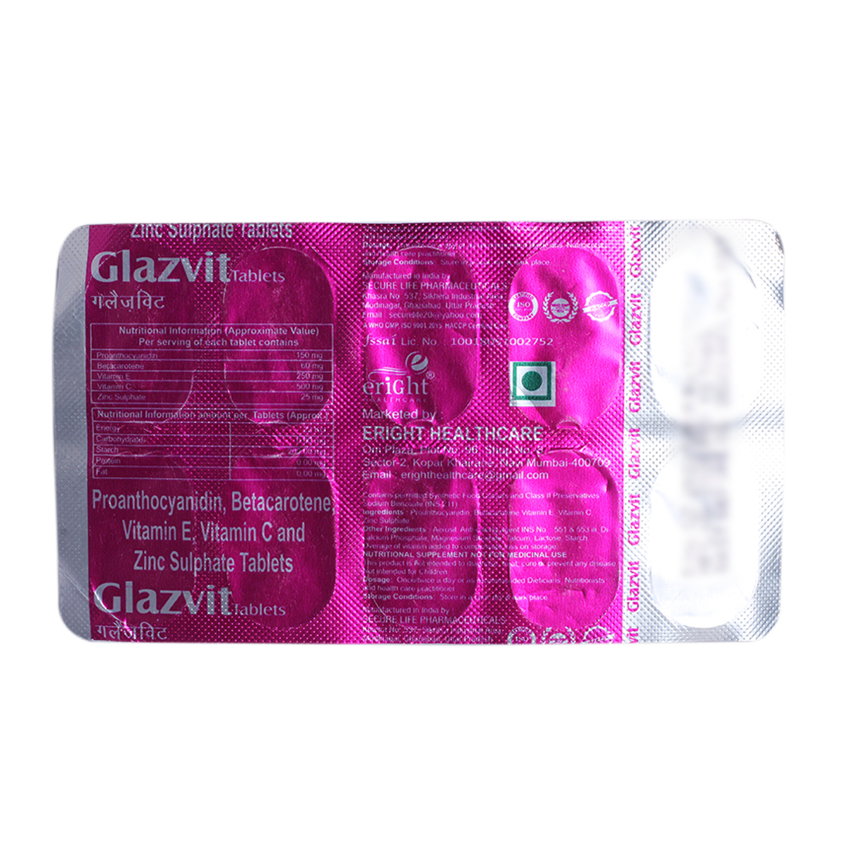 Buy Glazvit Tablet Tablet 10's Online