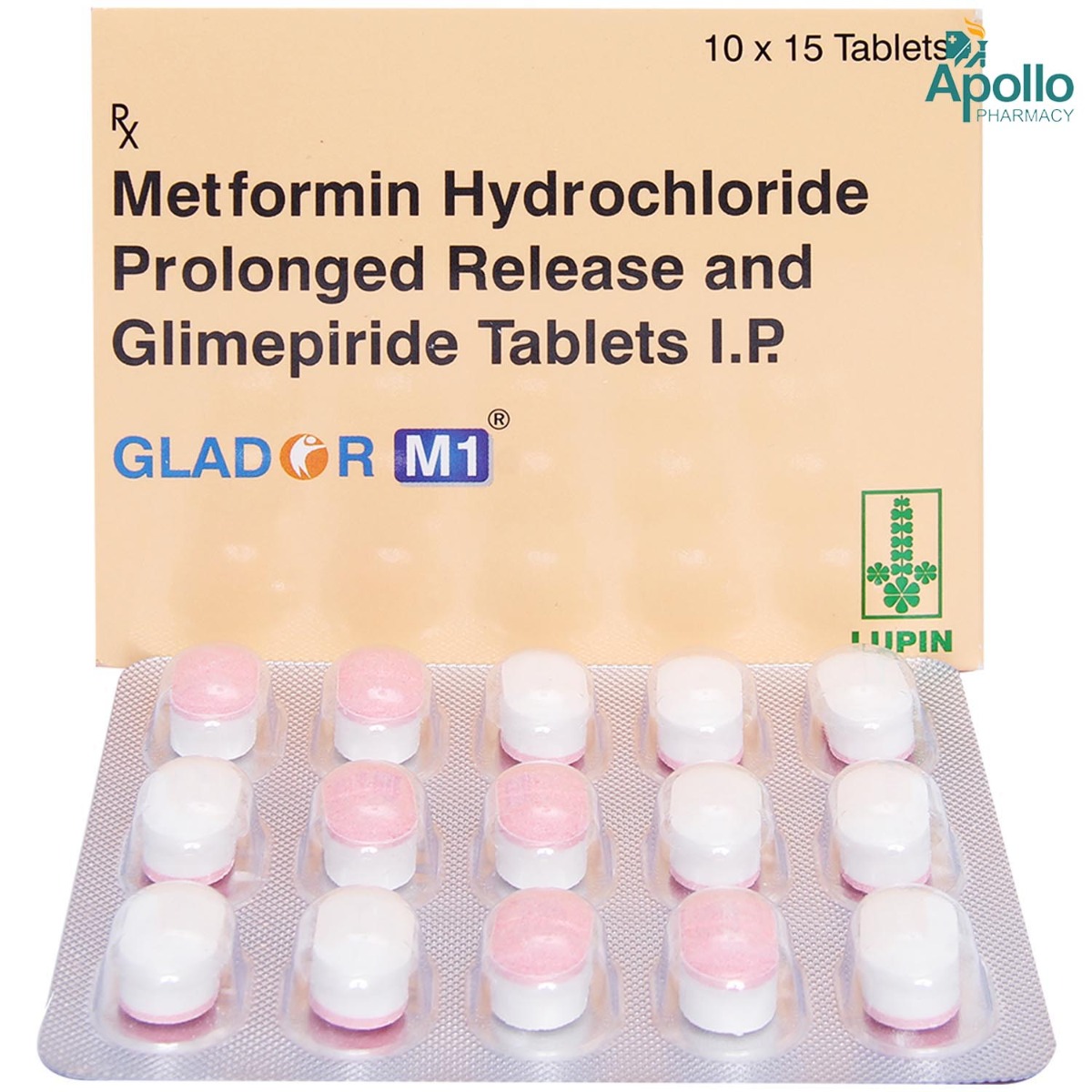 Glador M1 Tablet 15's, Pack of 15 TABLETS Glador M1 Tablet 15's, Pack of 15 TABLETS