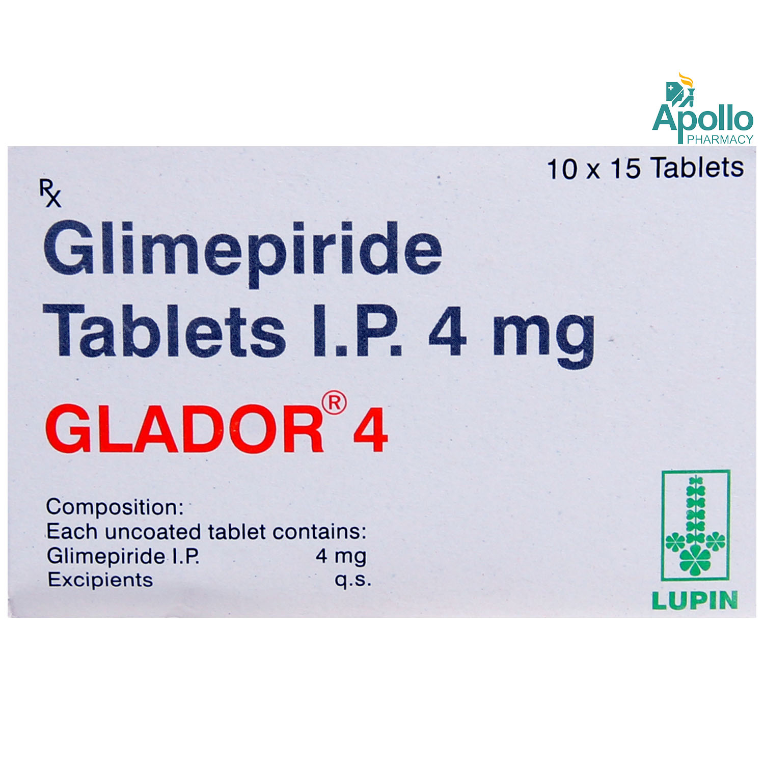 Glador 4 Tablet 15's, Pack of 15 TABLETS Glador 4 Tablet 15's, Pack of 15 TABLETS