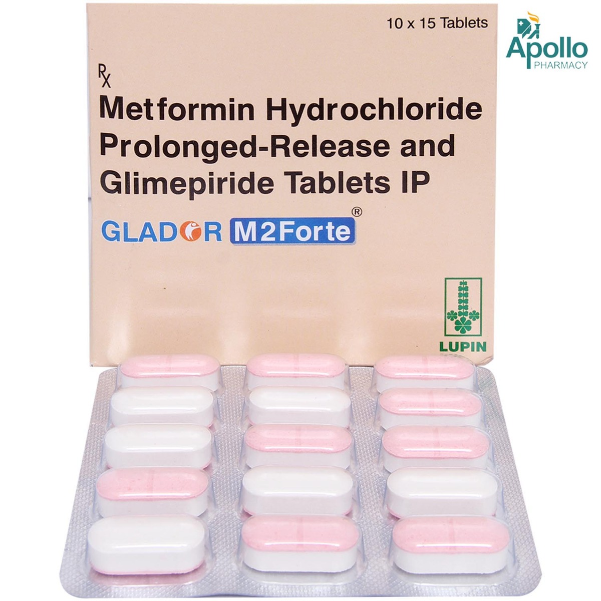 Glador M2 Forte Tablet 15's, Pack of 15 TABLETS Glador M2 Forte Tablet 15's, Pack of 15 TABLETS