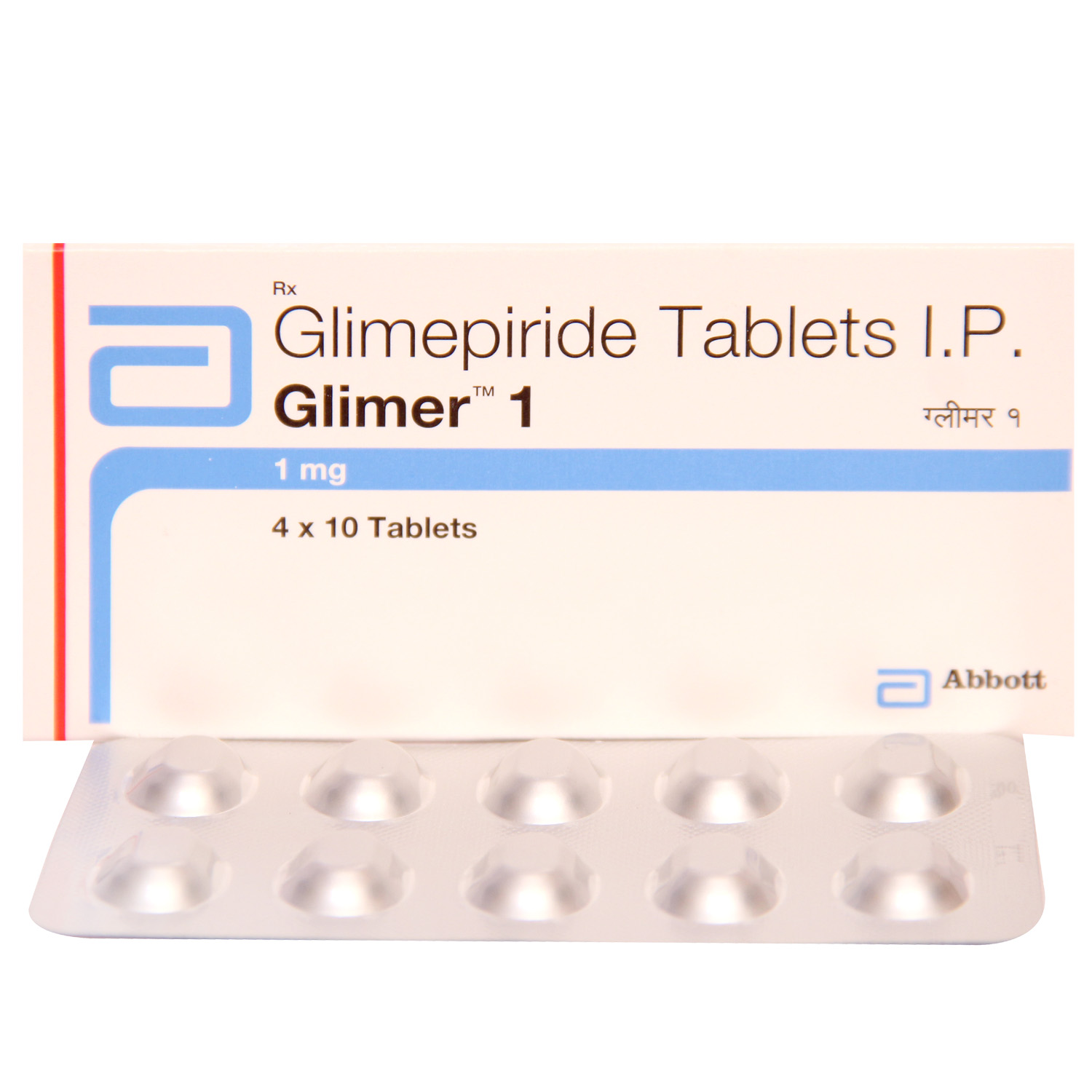 Glimer 1 mg Tablet 10's, Pack of 10 TABLETS Glimer 1 mg Tablet 10's, Pack of 10 TABLETS