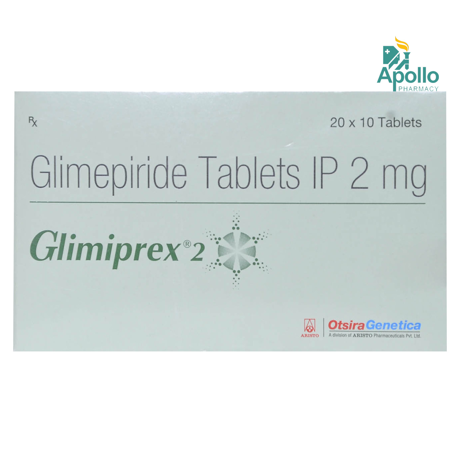 Glimiprex 2 Tablet 10's, Pack of 10 TabletS Glimiprex 2 Tablet 10's, Pack of 10 TabletS