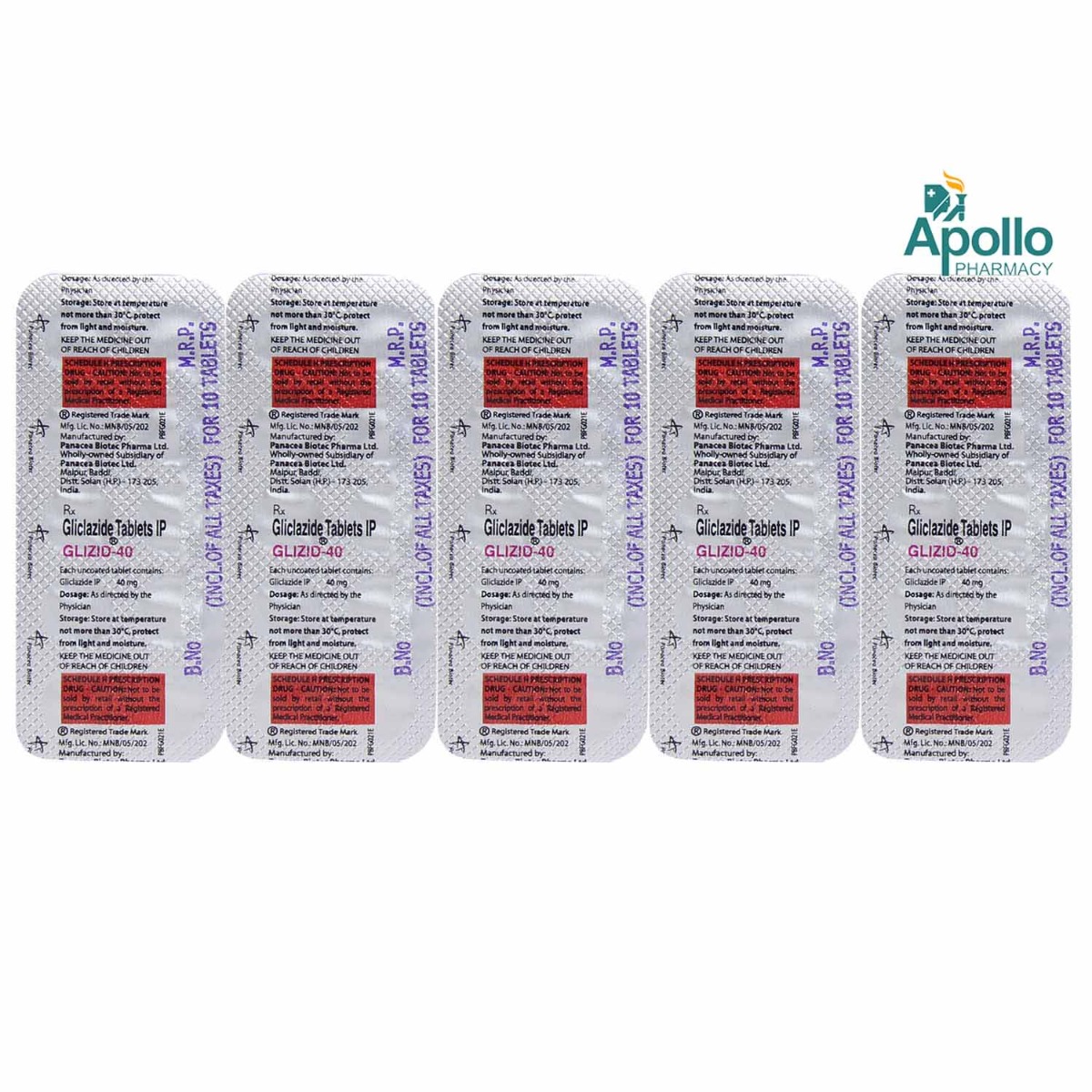 Glizid 40 Tablet 10's, Pack of 10 TABLETS Glizid 40 Tablet 10's, Pack of 10 TABLETS