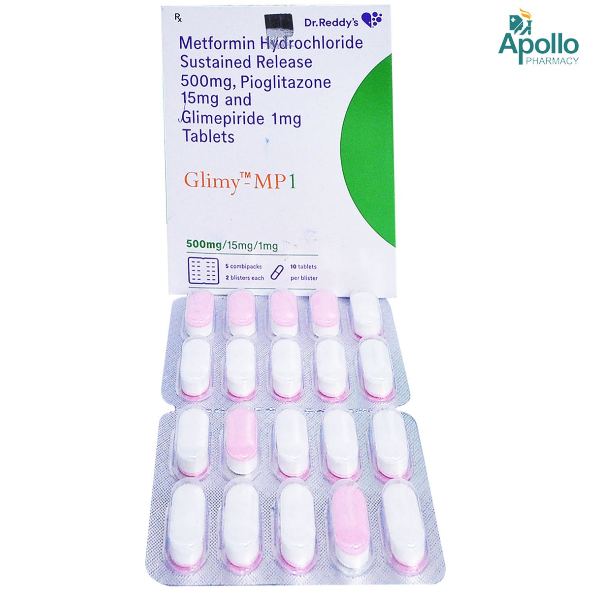Glimy-MP1 Tablet 10's, Pack of 10 TABLETS Glimy-MP1 Tablet 10's, Pack of 10 TABLETS