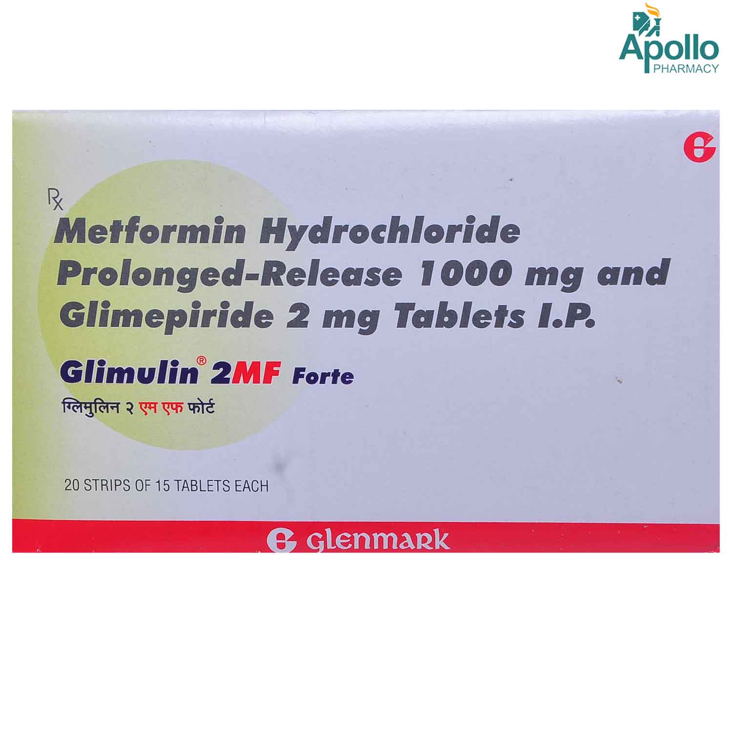 Glimulin 2MF Forte Tablet 15's, Pack of 15 TABLETS Glimulin 2MF Forte Tablet 15's, Pack of 15 TABLETS